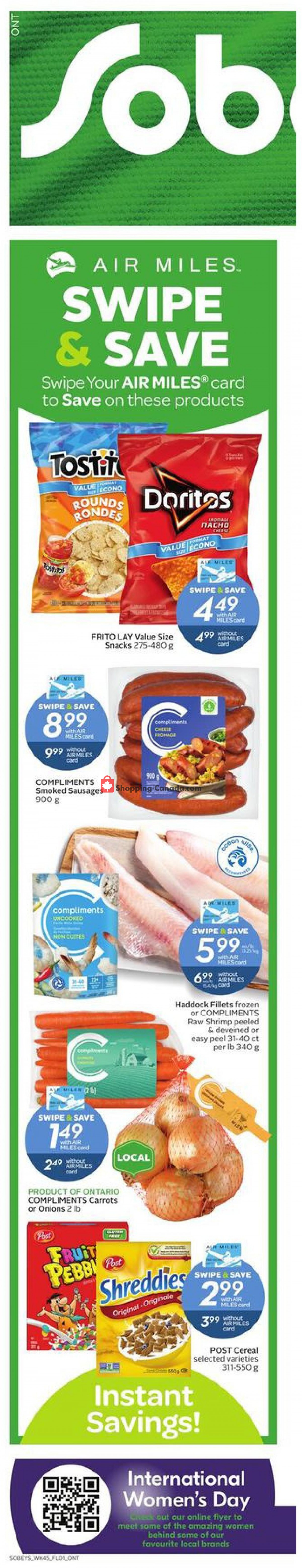 Sobeys Canada, flyer (Feed The Dream ON) March 3 March 9, 2022 Shopping Canada Sobeys Canada, flyer (Feed The Dream ON) March 3 March 9, 2022 Shopping Canada