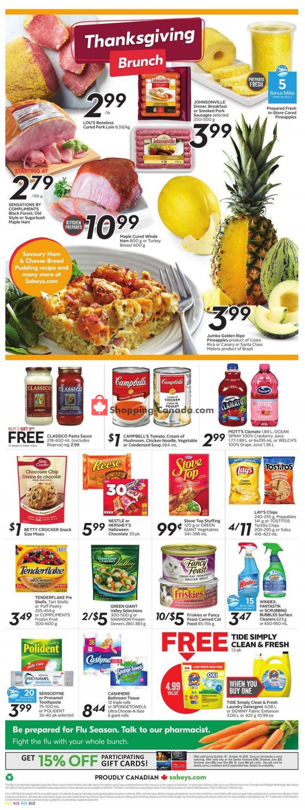 Sobeys flyer from Thursday October 10, 2019 to Wednesday October 16, 2019 - page 19