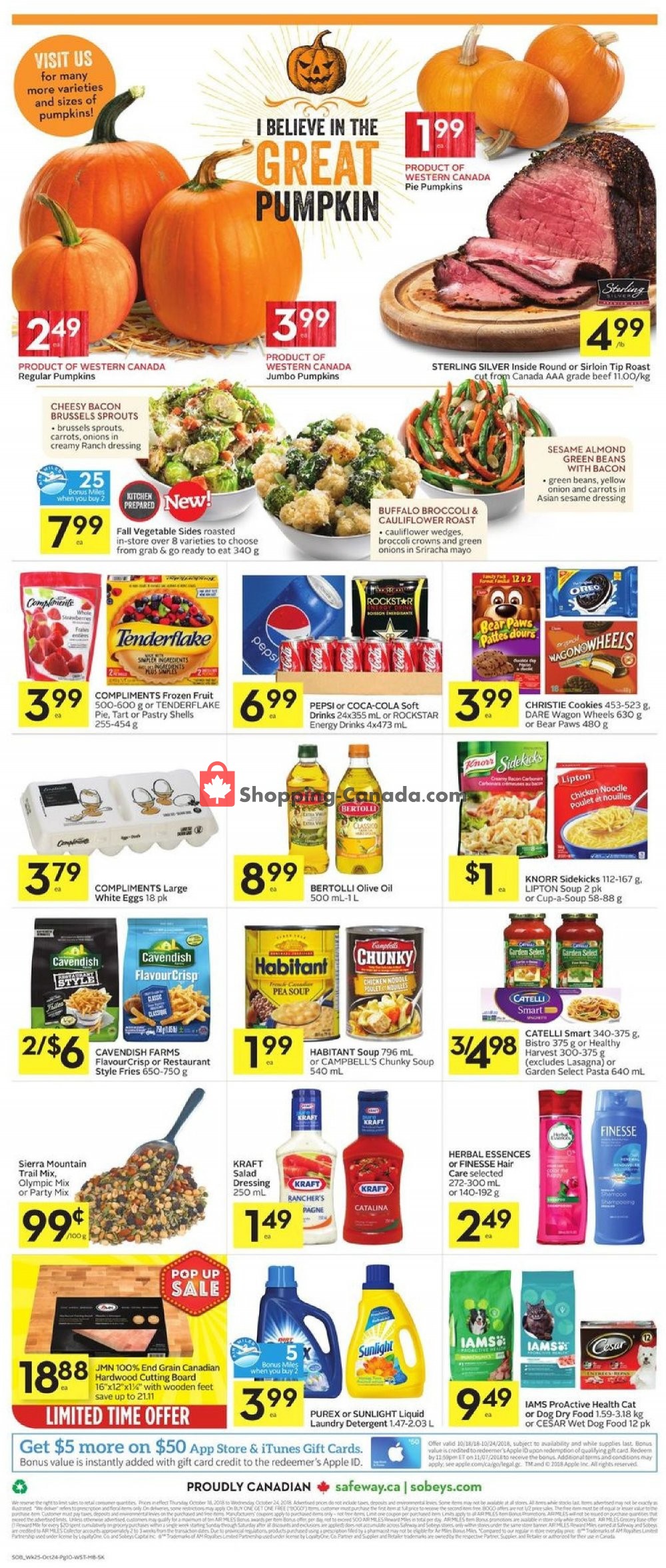 Sobeys flyer from Thursday October 18, 2018 to Wednesday October 24, 2018 - page 4