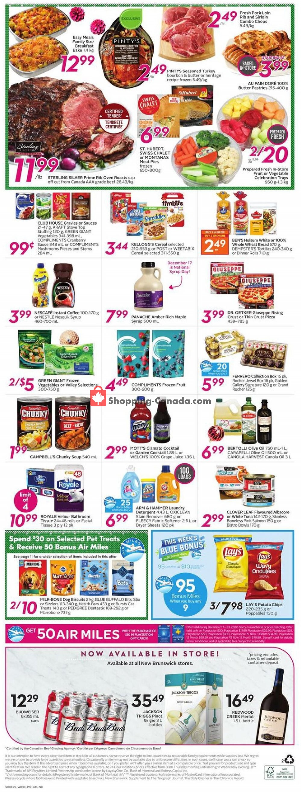 Sobeys flyer from Thursday December 17, 2020 to Thursday December 24, 2020 - page 18