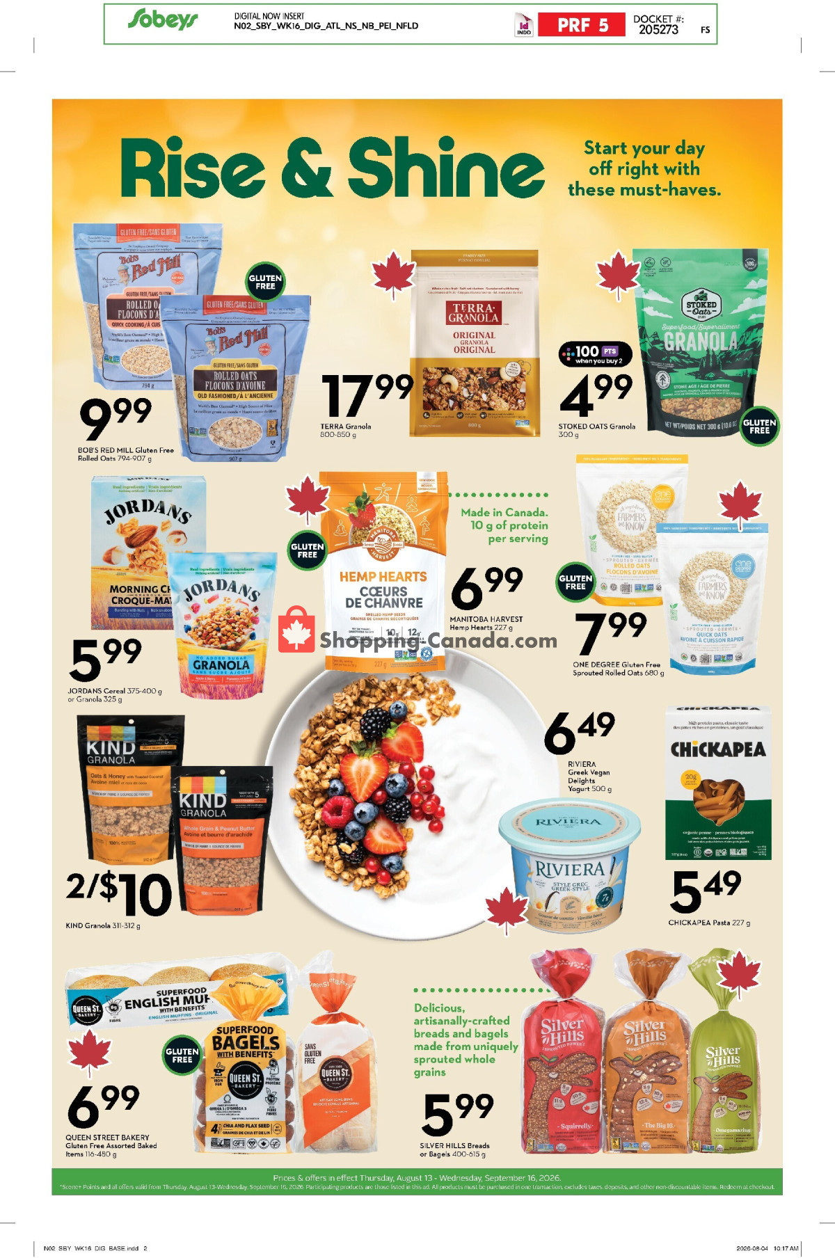 Sobeys flyer from Thursday August 13, 2026 to Wednesday September 16, 2026 - page 2