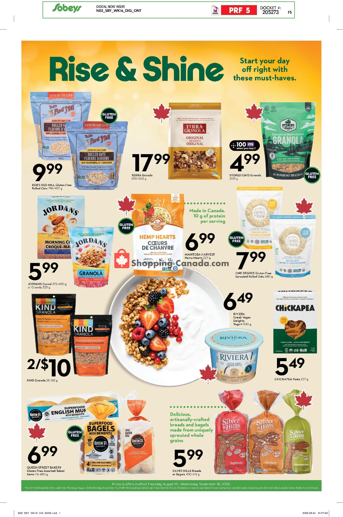 Sobeys flyer from Thursday August 13, 2026 to Wednesday September 16, 2026 - page 2