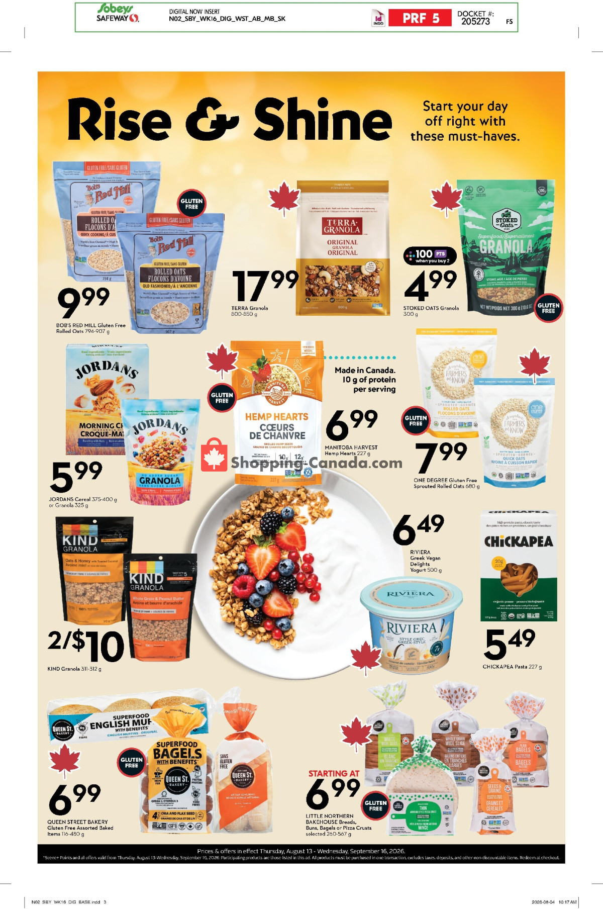 Sobeys flyer from Thursday August 13, 2026 to Wednesday September 16, 2026 - page 2