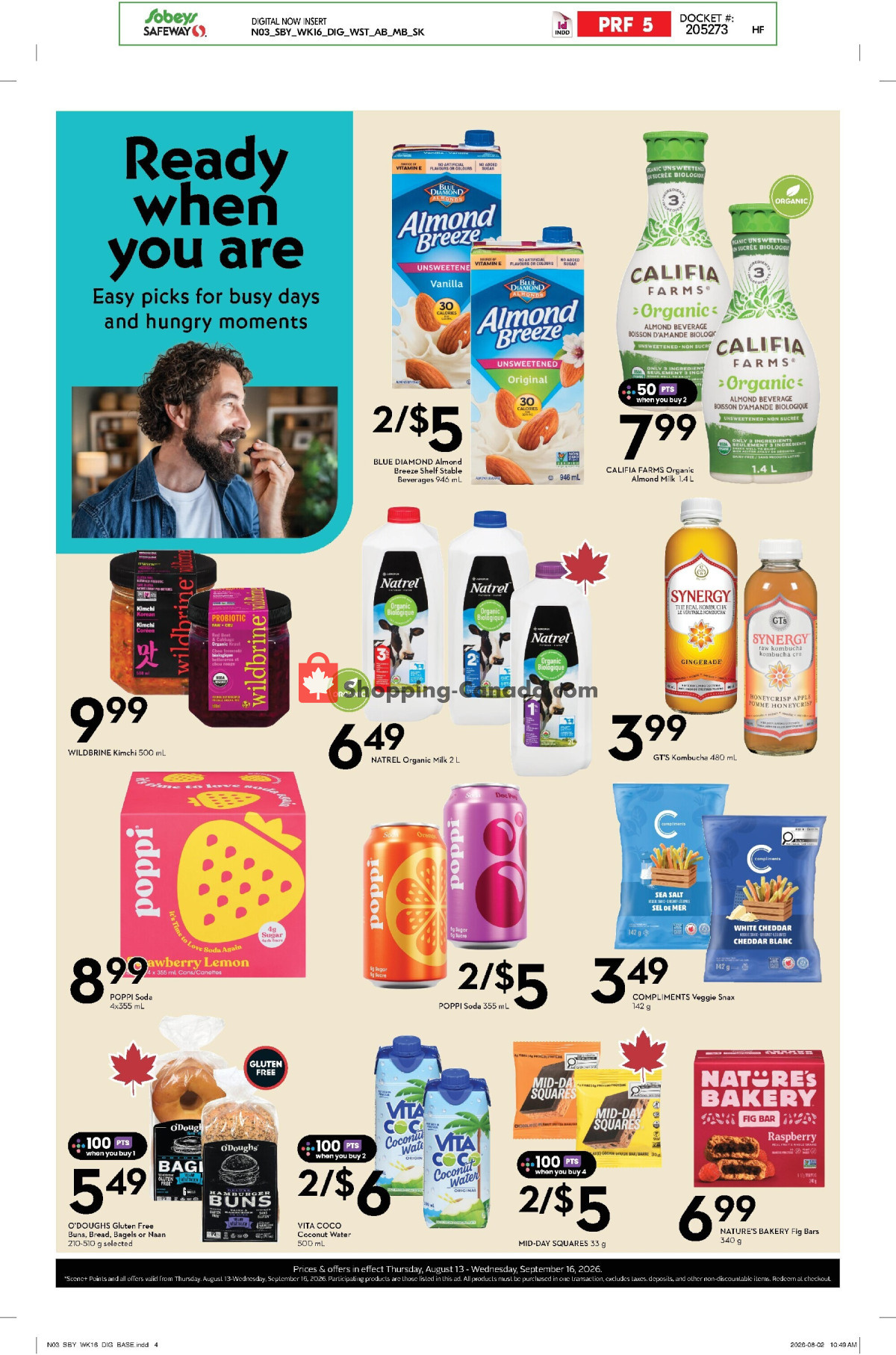 Sobeys flyer from Thursday August 13, 2026 to Wednesday September 16, 2026 - page 3