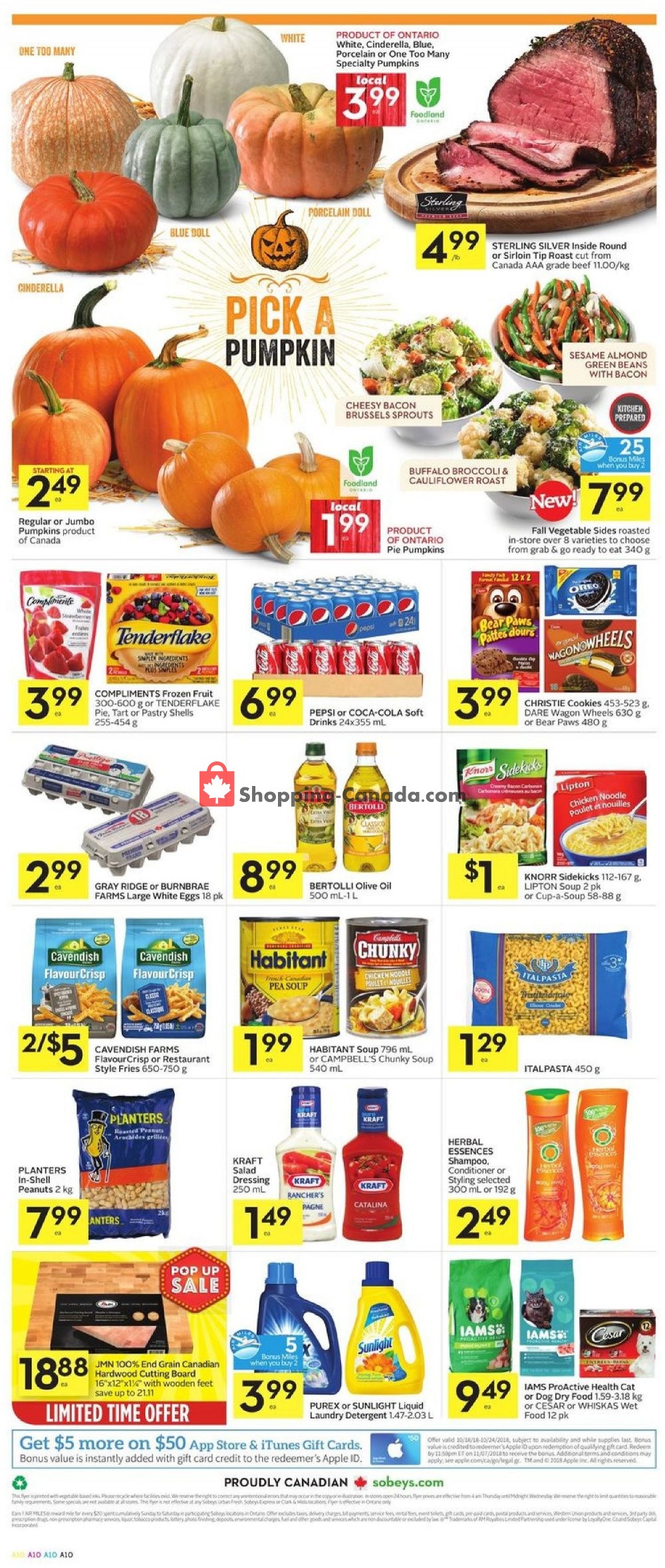 Sobeys flyer from Thursday October 18, 2018 to Wednesday October 24, 2018 - page 13