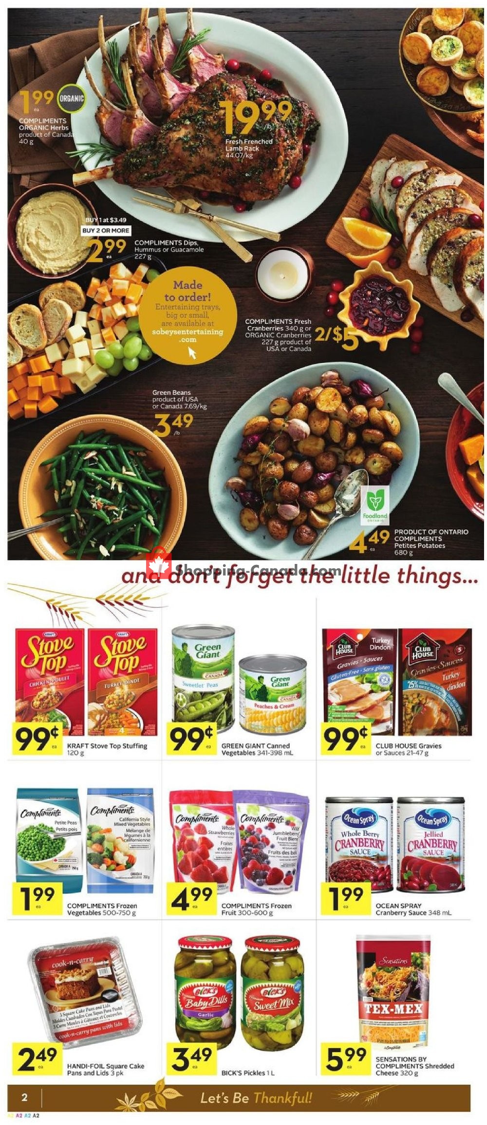 Sobeys flyer from Thursday October 4, 2018 to Wednesday October 10, 2018 - page 2
