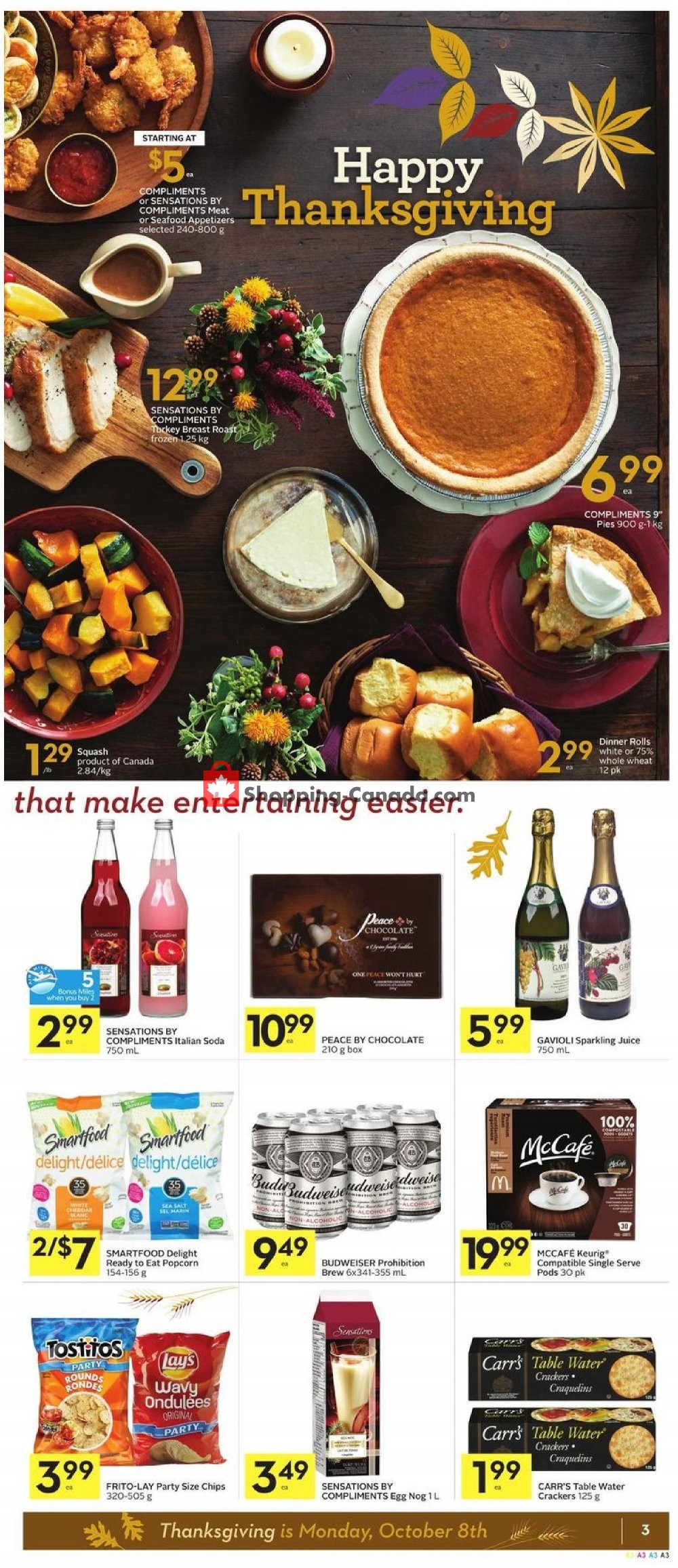 Sobeys flyer from Thursday October 4, 2018 to Wednesday October 10, 2018 - page 3