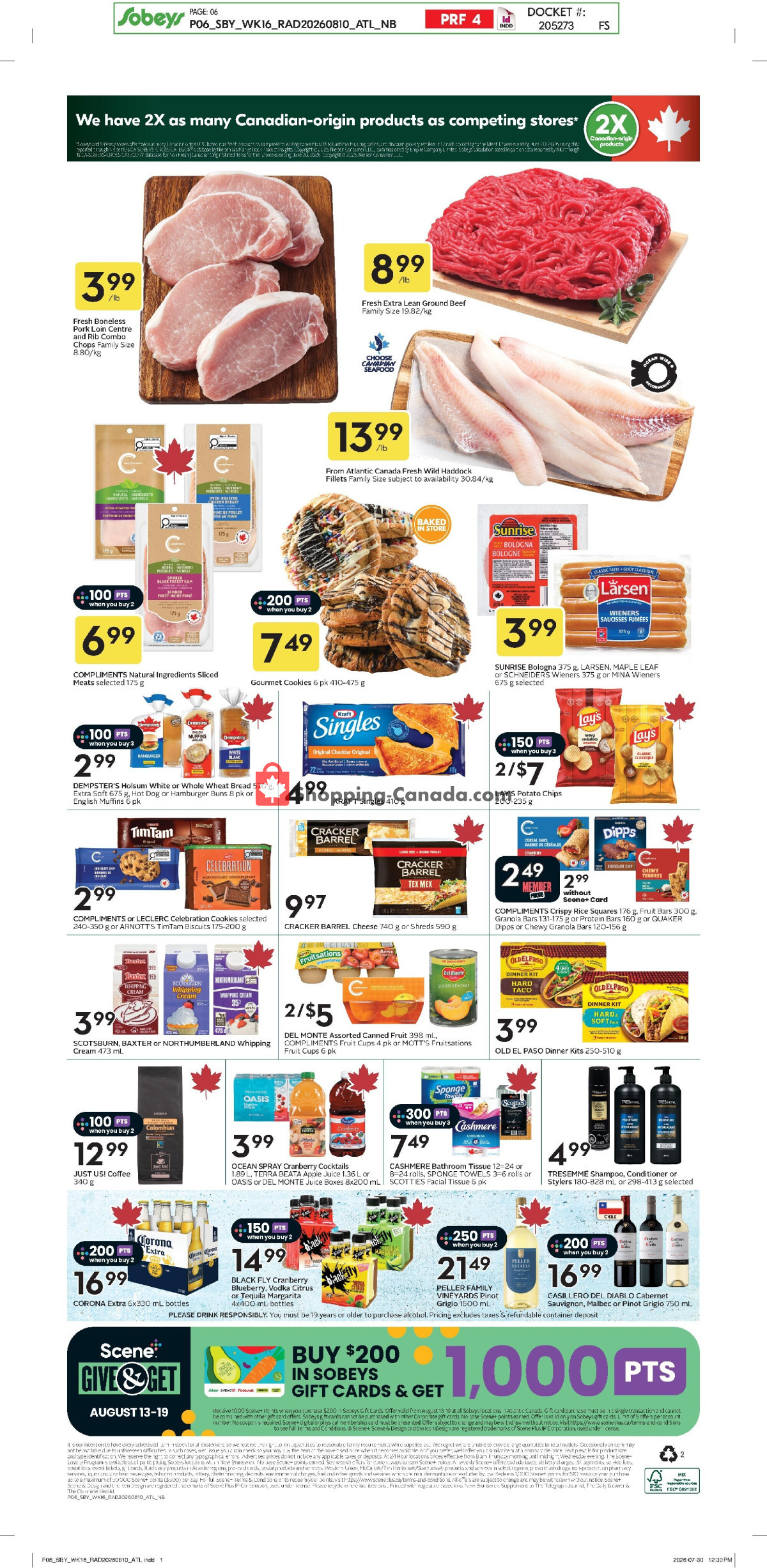 Sobeys flyer from Thursday August 13, 2026 to Wednesday August 19, 2026 - page 2