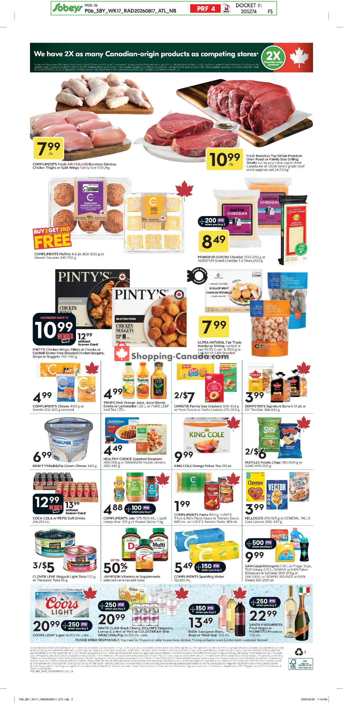 Sobeys flyer from Thursday August 20, 2026 to Wednesday August 26, 2026 - page 2