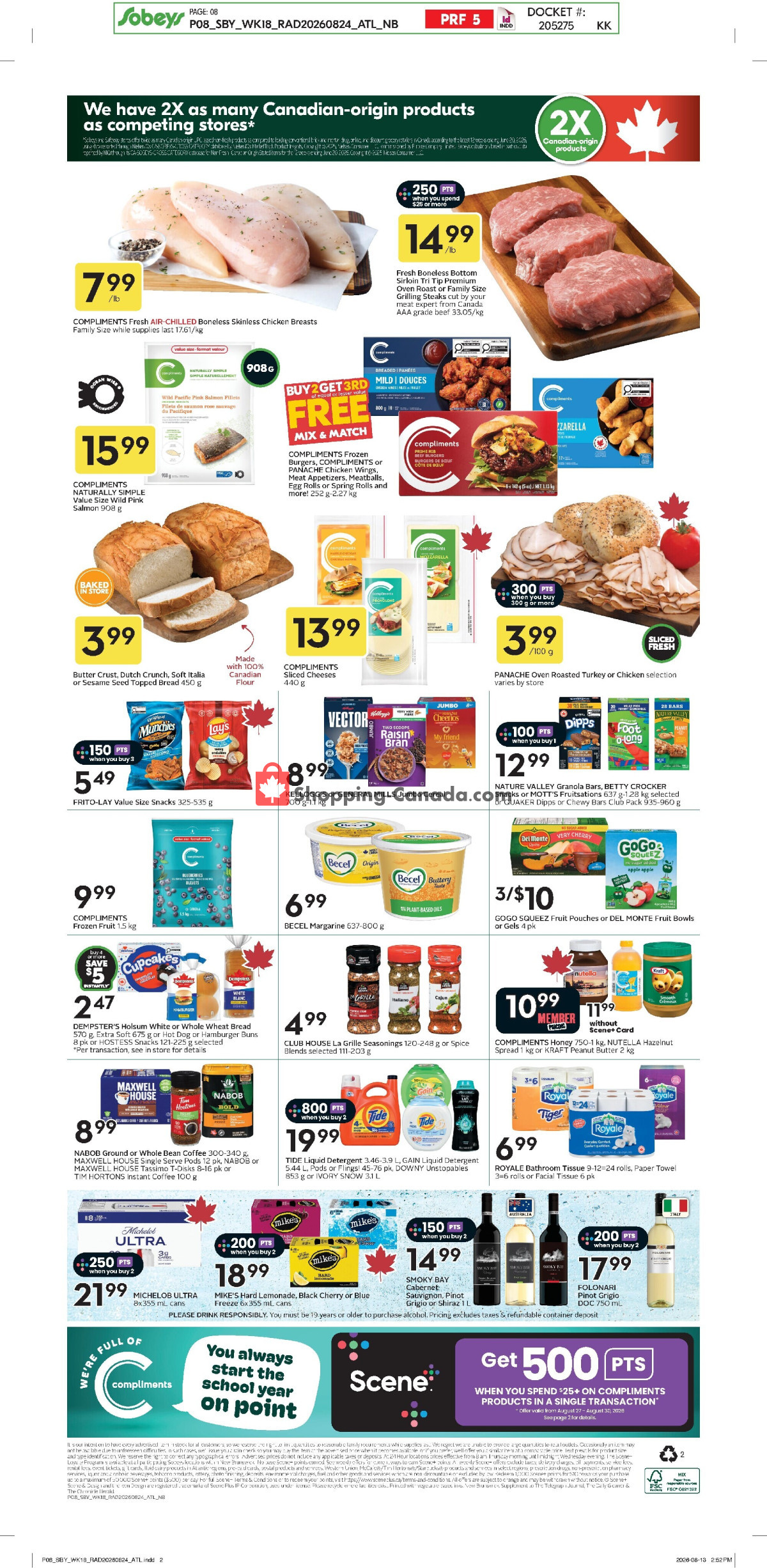 Sobeys flyer from Thursday August 27, 2026 to Wednesday September 2, 2026 - page 2