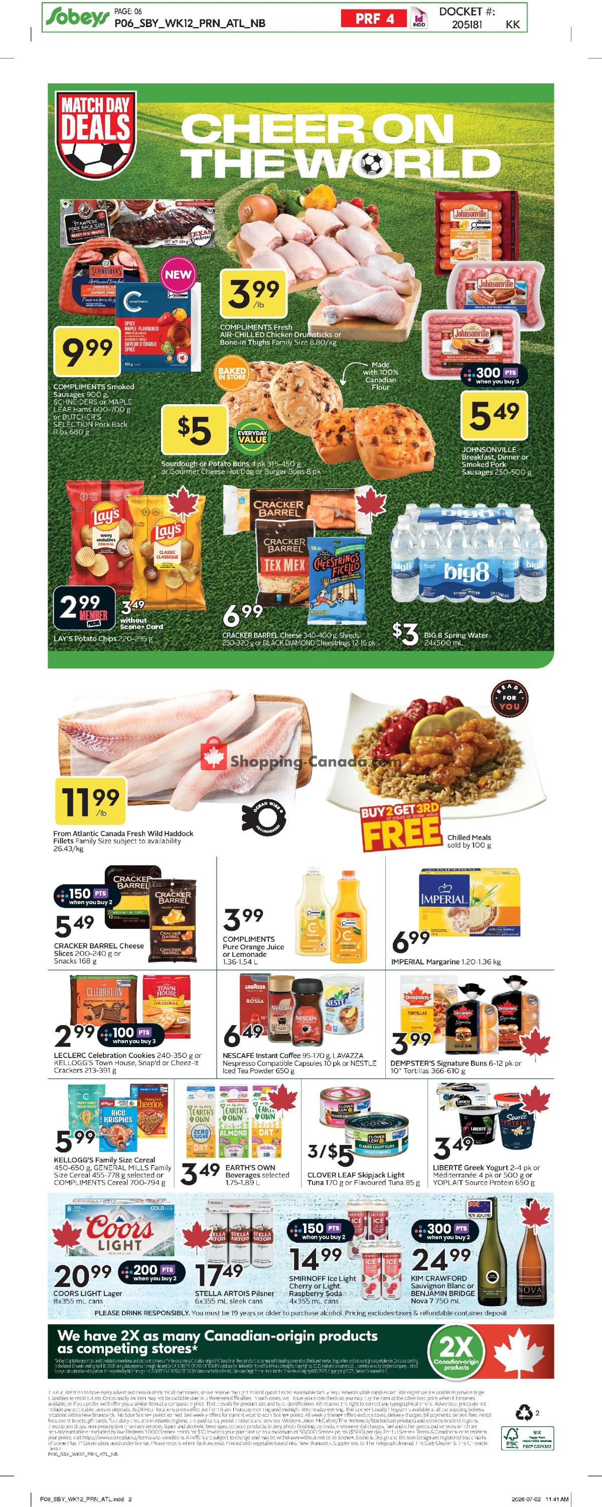 Sobeys flyer from Thursday July 16, 2026 to Wednesday July 22, 2026 - page 2