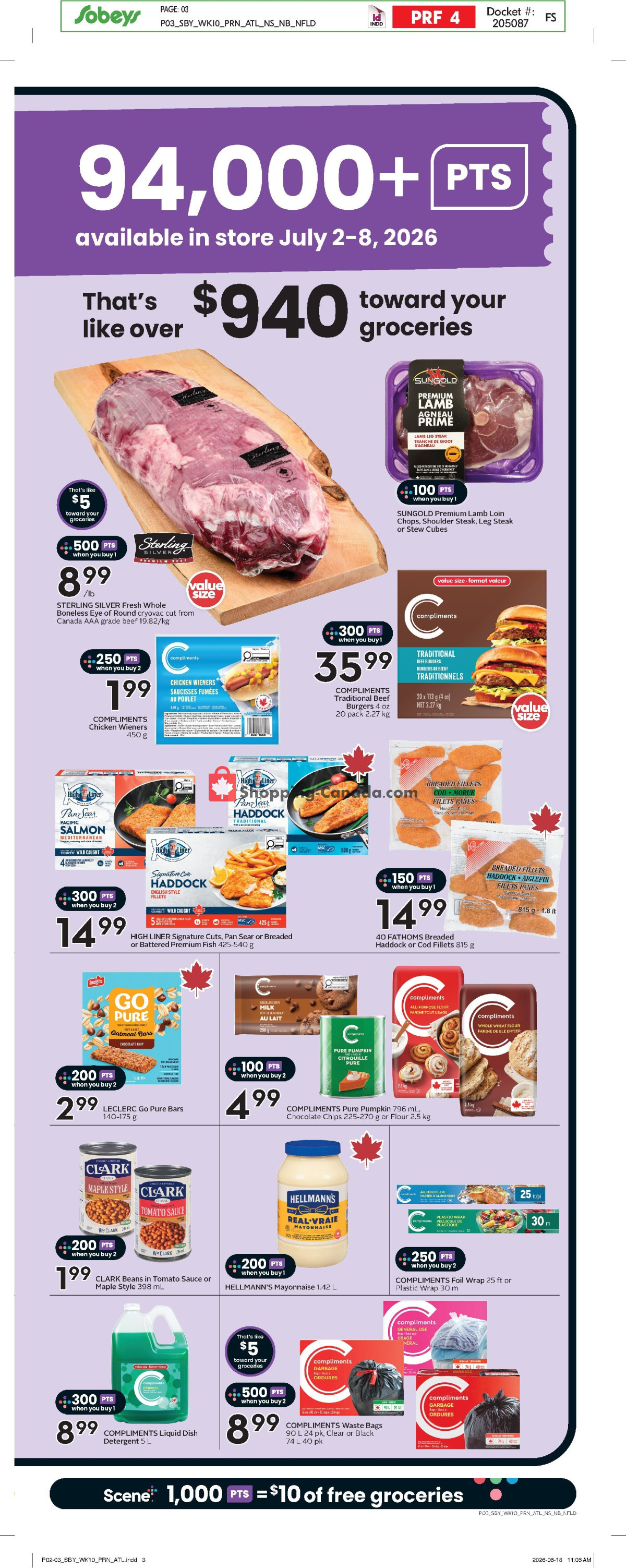 Sobeys flyer from Thursday July 2, 2026 to Wednesday July 8, 2026 - page 4