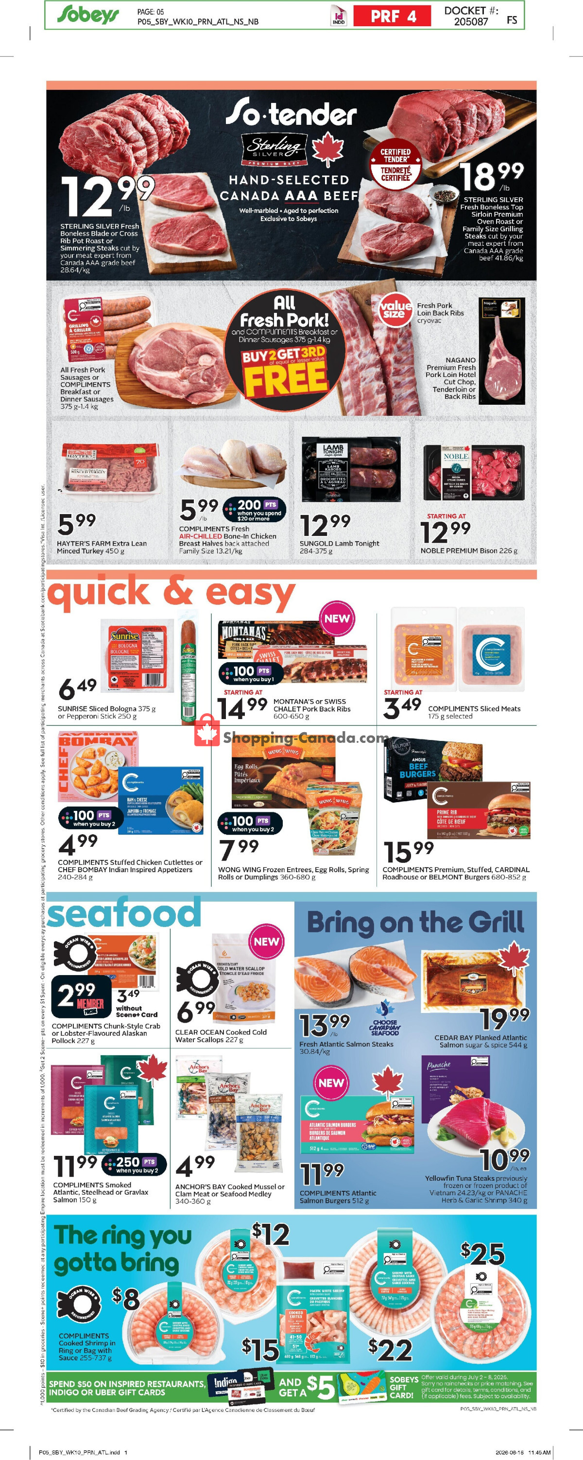 Sobeys flyer from Thursday July 2, 2026 to Wednesday July 8, 2026 - page 6