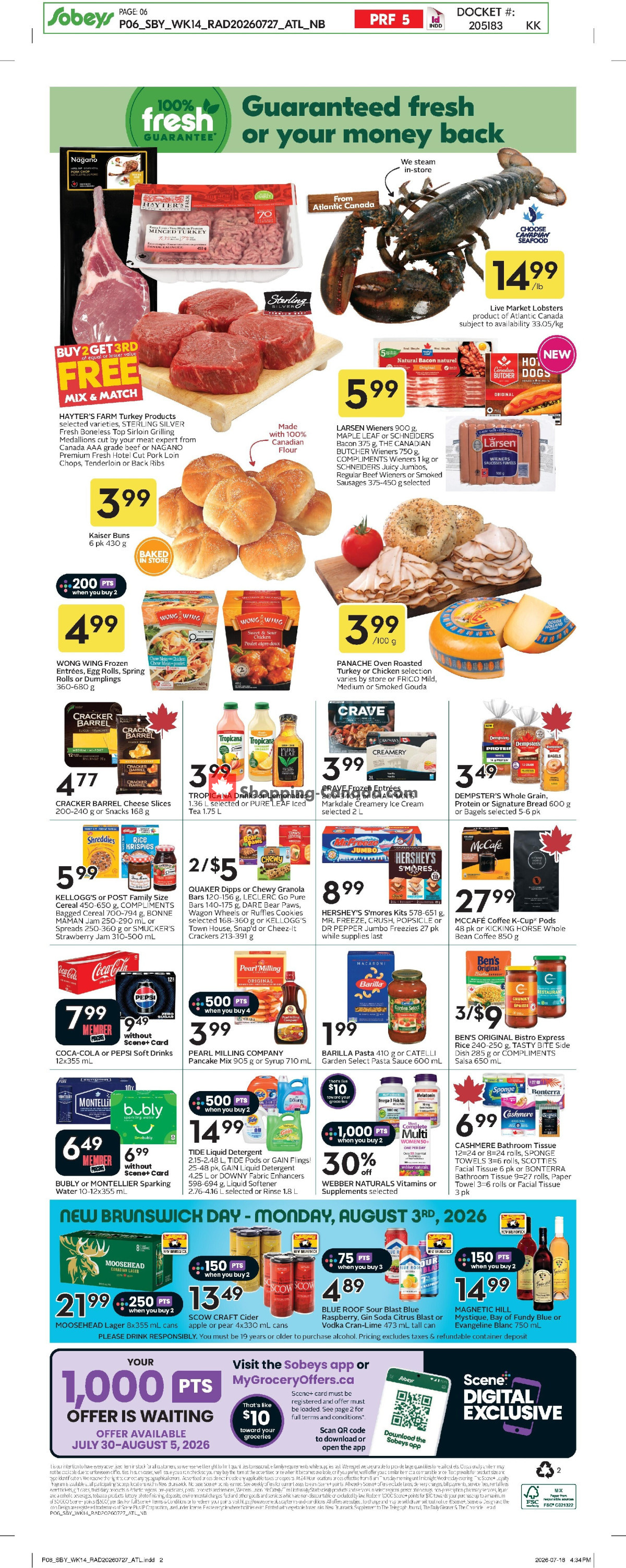 Sobeys flyer from Thursday July 30, 2026 to Wednesday August 5, 2026 - page 2