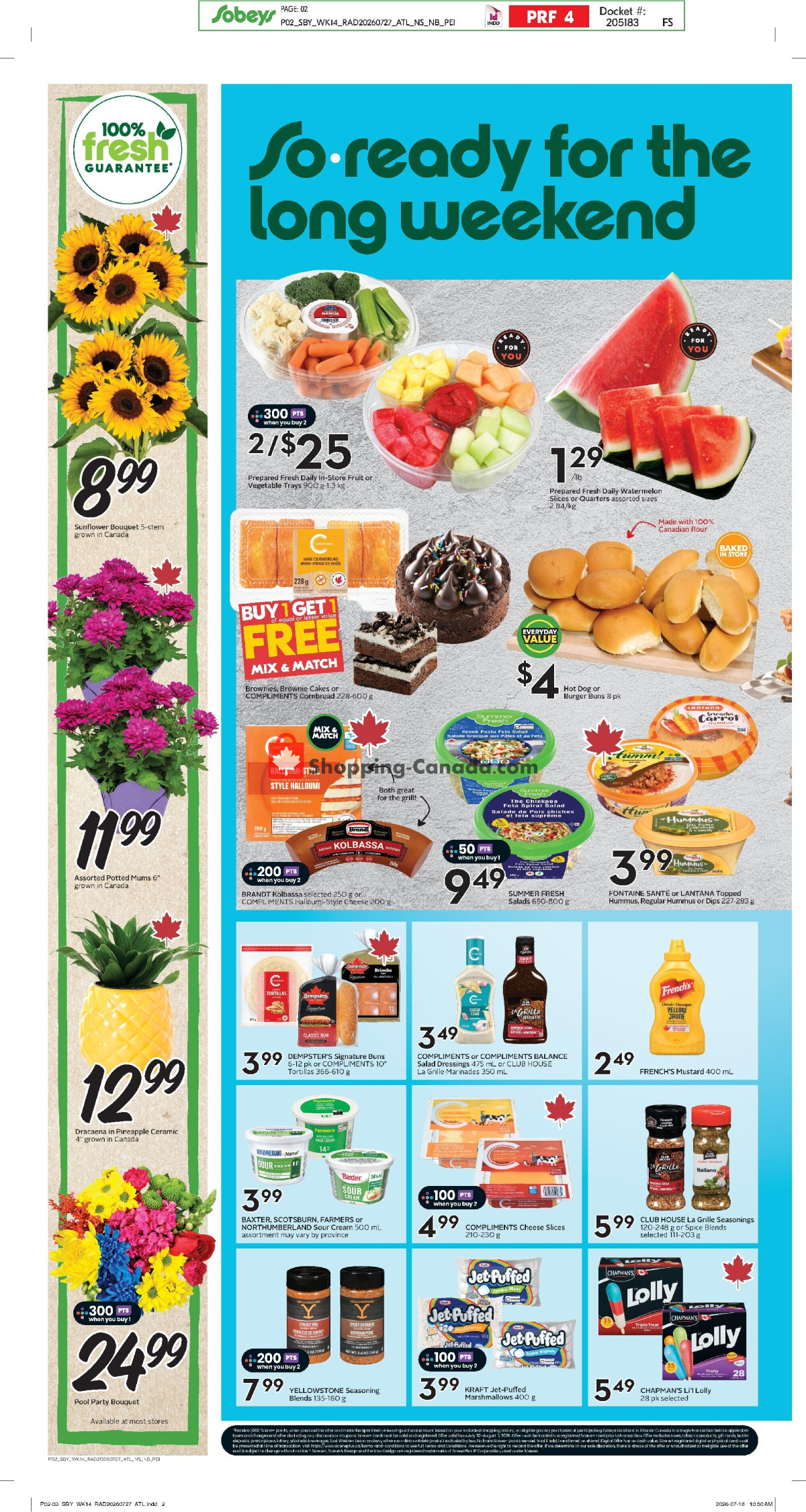 Sobeys flyer from Thursday July 30, 2026 to Wednesday August 5, 2026 - page 3