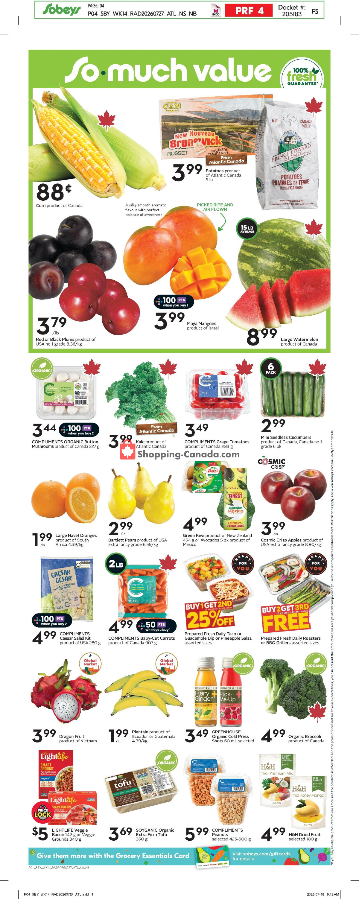 Sobeys flyer from Thursday July 30, 2026 to Wednesday August 5, 2026 - page 5