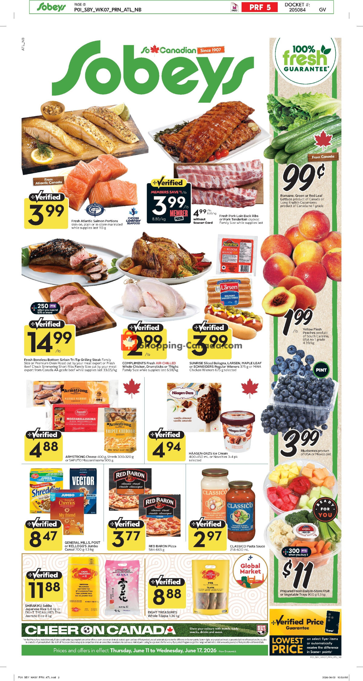 Sobeys flyer from Thursday June 11, 2026 to Wednesday June 17, 2026 - page 1