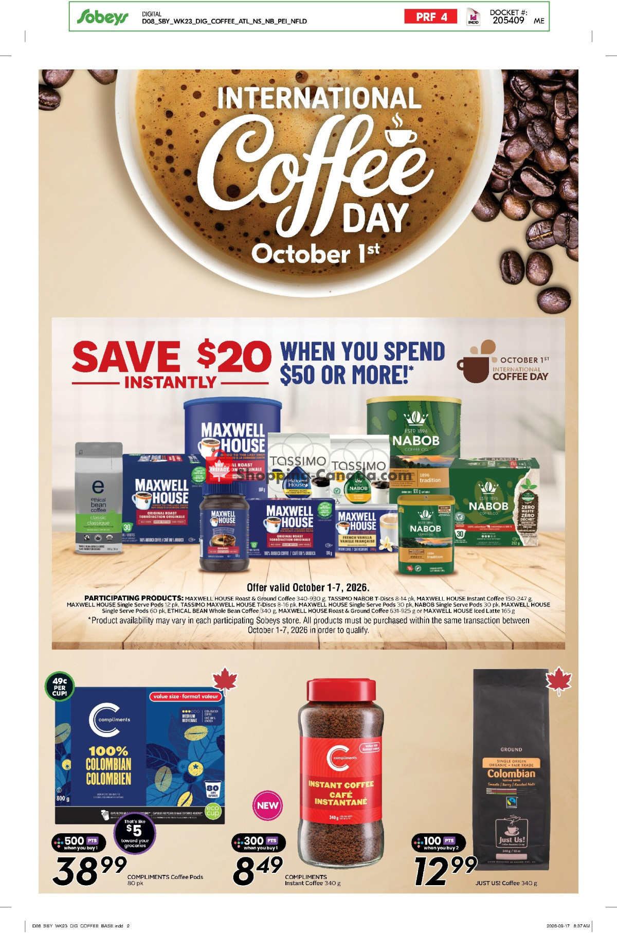 Sobeys flyer from Thursday October 1, 2026 to Wednesday October 7, 2026 - page 21
