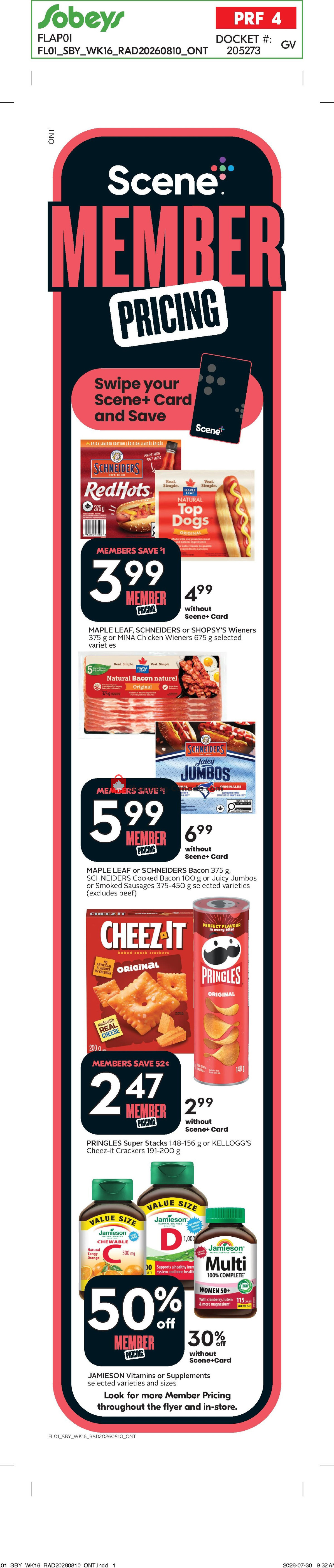 Sobeys flyer from Thursday August 13, 2026 to Wednesday August 19, 2026 - page 2