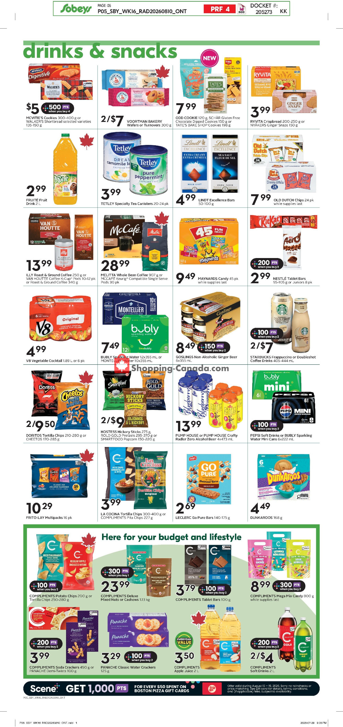 Sobeys flyer from Thursday August 13, 2026 to Wednesday August 19, 2026 - page 8