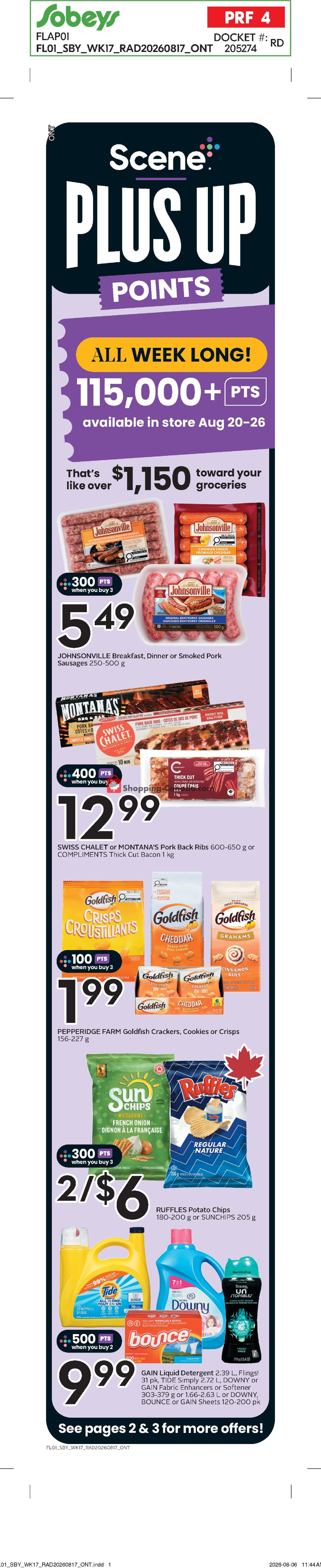 Sobeys flyer from Thursday August 20, 2026 to Wednesday August 26, 2026 - page 2