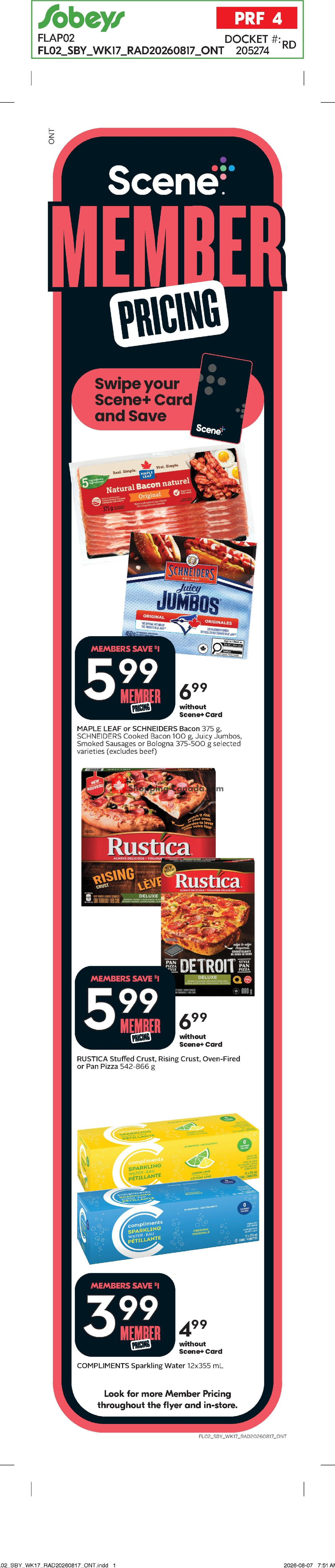 Sobeys flyer from Thursday August 20, 2026 to Wednesday August 26, 2026 - page 3