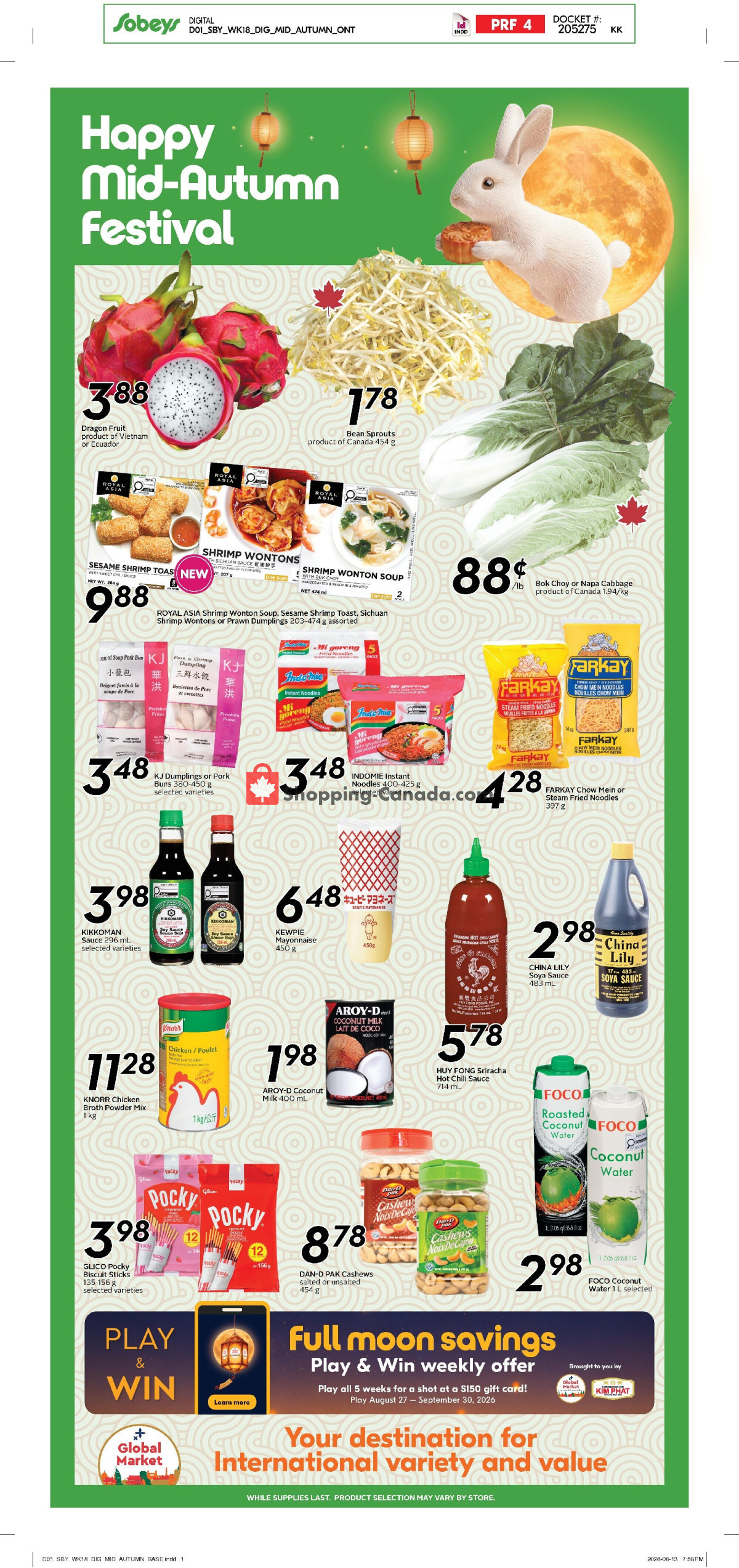 Sobeys flyer from Thursday August 27, 2026 to Wednesday September 2, 2026 - page 13