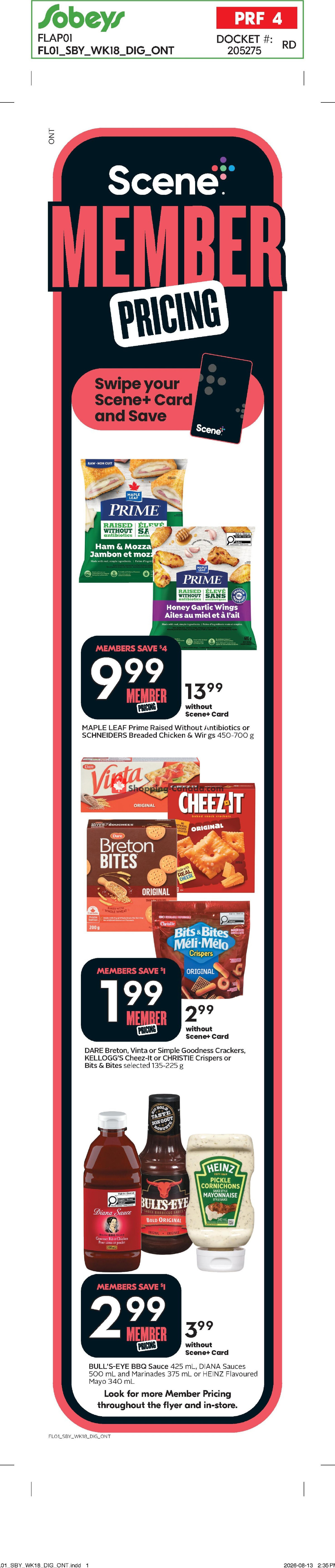 Sobeys flyer from Thursday August 27, 2026 to Wednesday September 2, 2026 - page 2