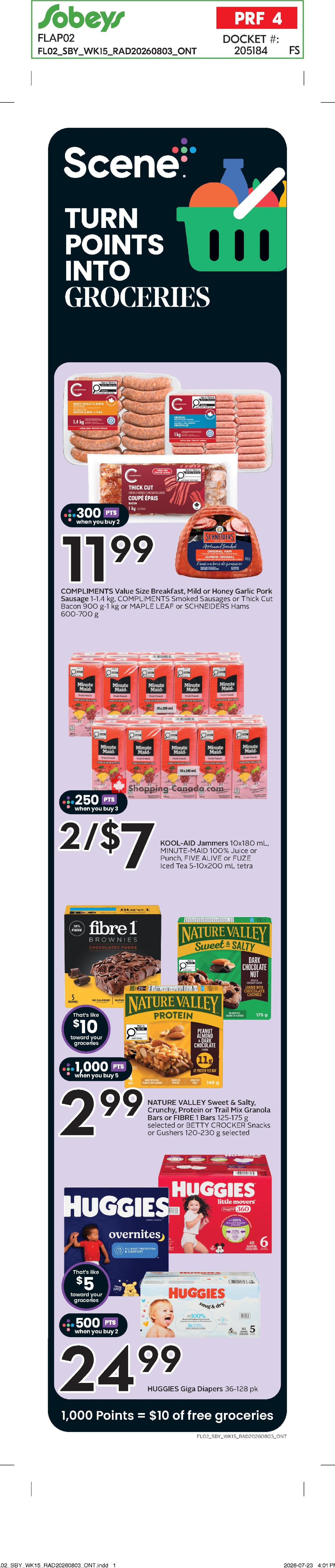 Sobeys flyer from Thursday August 6, 2026 to Wednesday August 12, 2026 - page 3