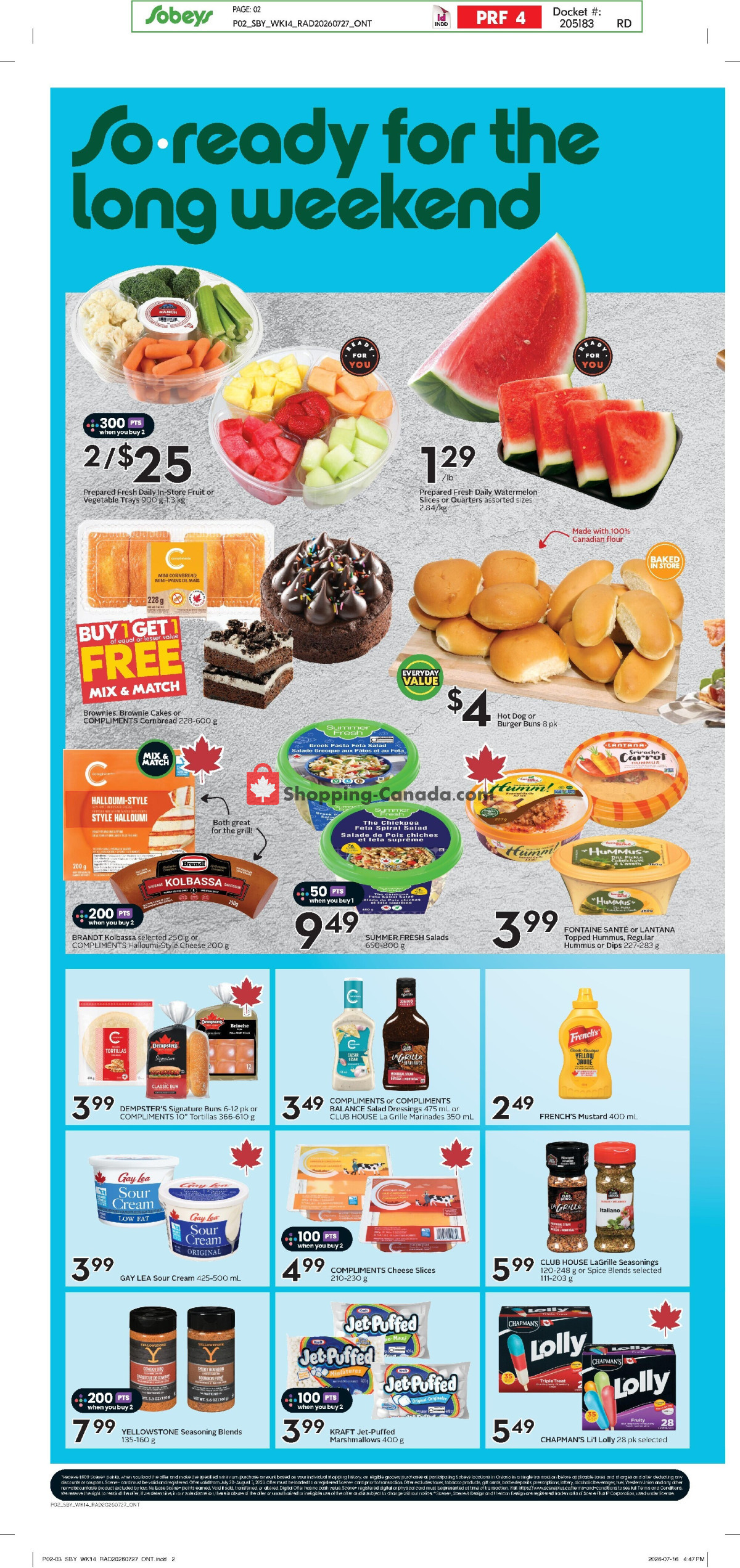 Sobeys flyer from Thursday July 30, 2026 to Wednesday August 5, 2026 - page 4