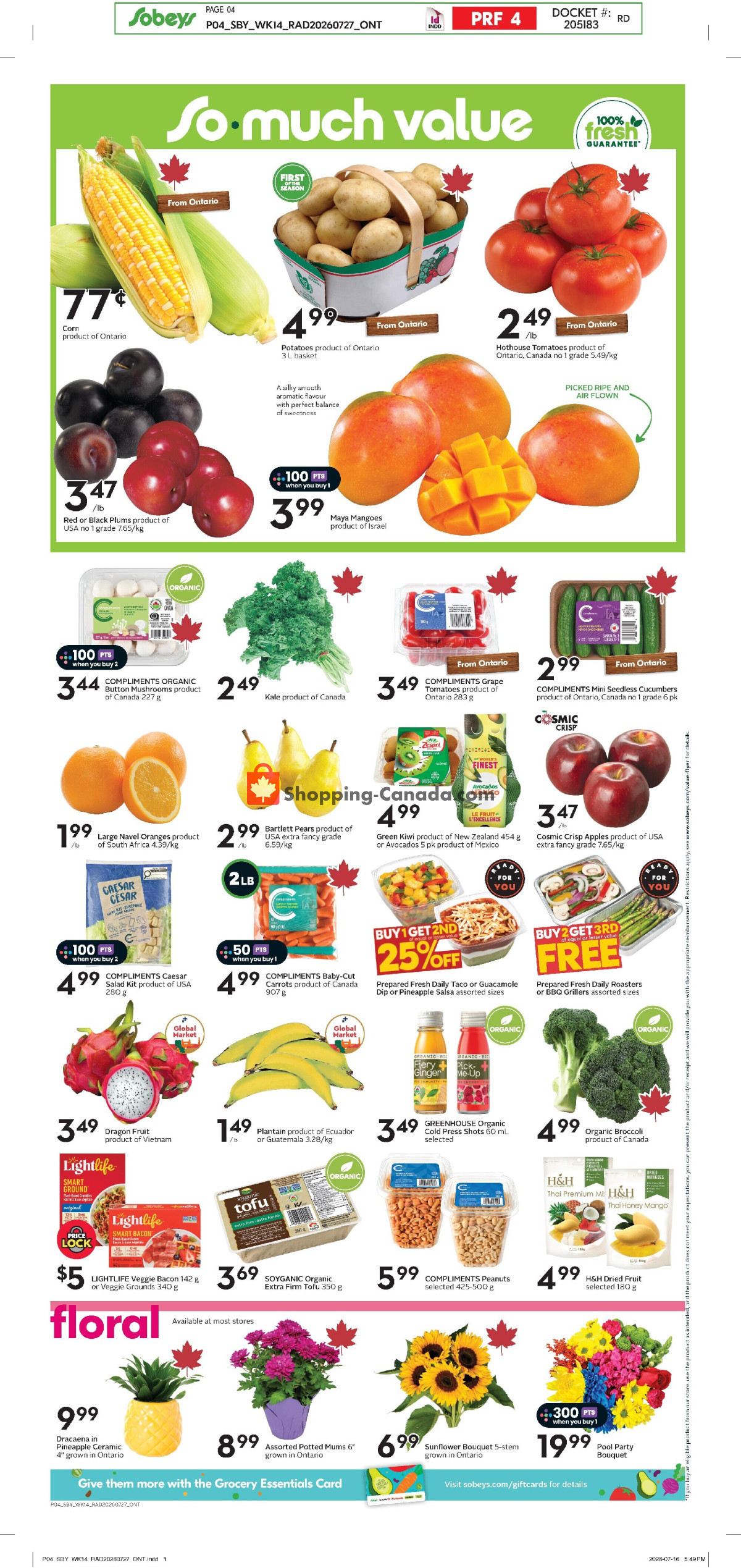Sobeys flyer from Thursday July 30, 2026 to Wednesday August 5, 2026 - page 6