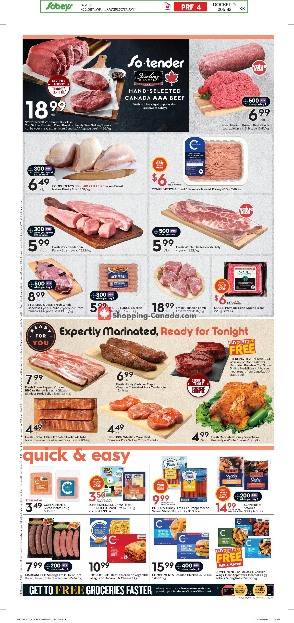 Sobeys flyer from Thursday July 30, 2026 to Wednesday August 5, 2026 - page 7