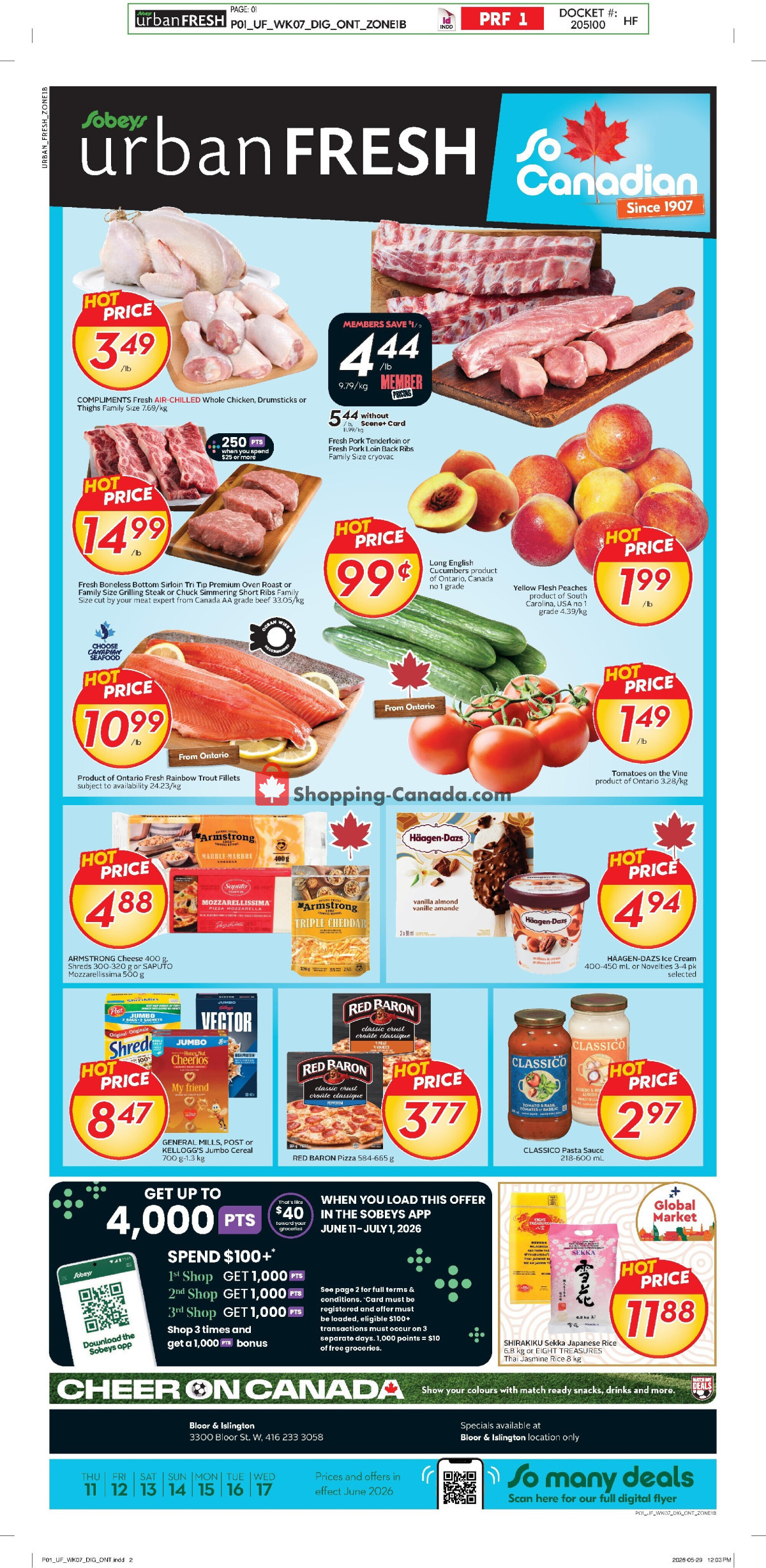 Sobeys flyer from Thursday June 11, 2026 to Wednesday June 17, 2026 - page 1