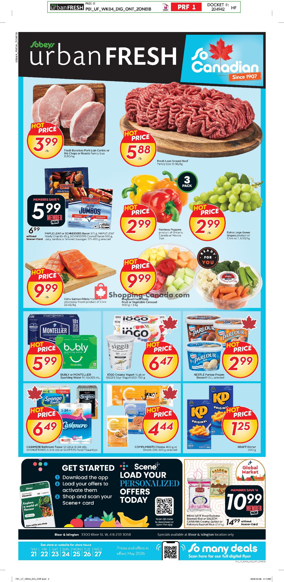 Sobeys flyer from Thursday May 21, 2026 to Wednesday May 27, 2026 - page 1