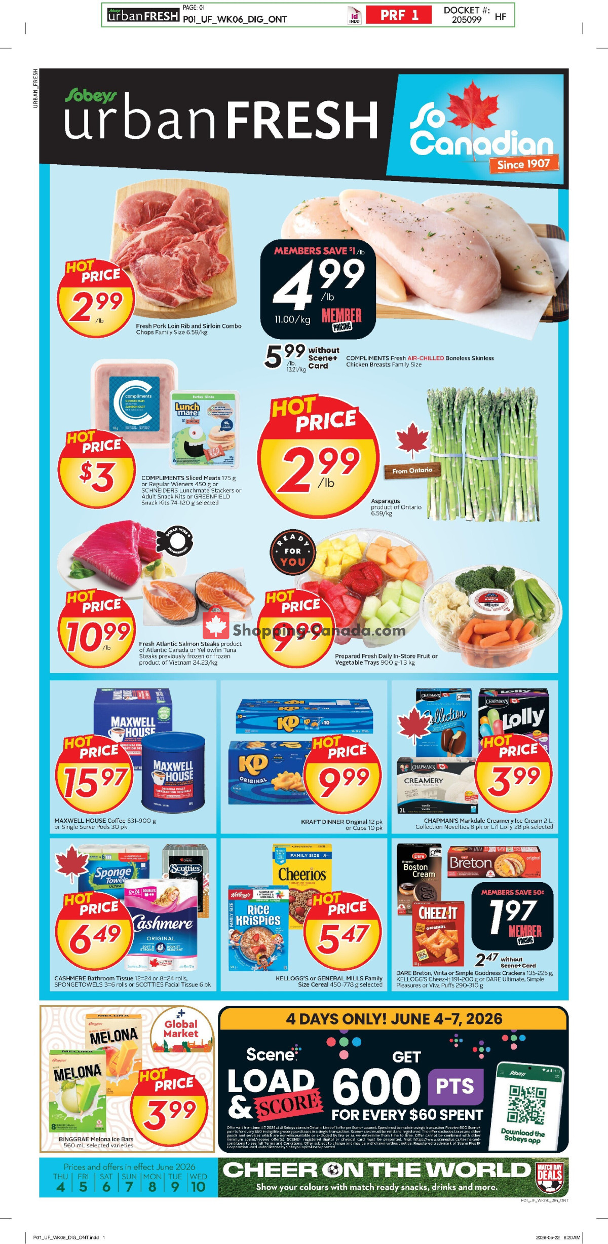 Sobeys flyer from Thursday June 4, 2026 to Wednesday June 10, 2026 - page 1