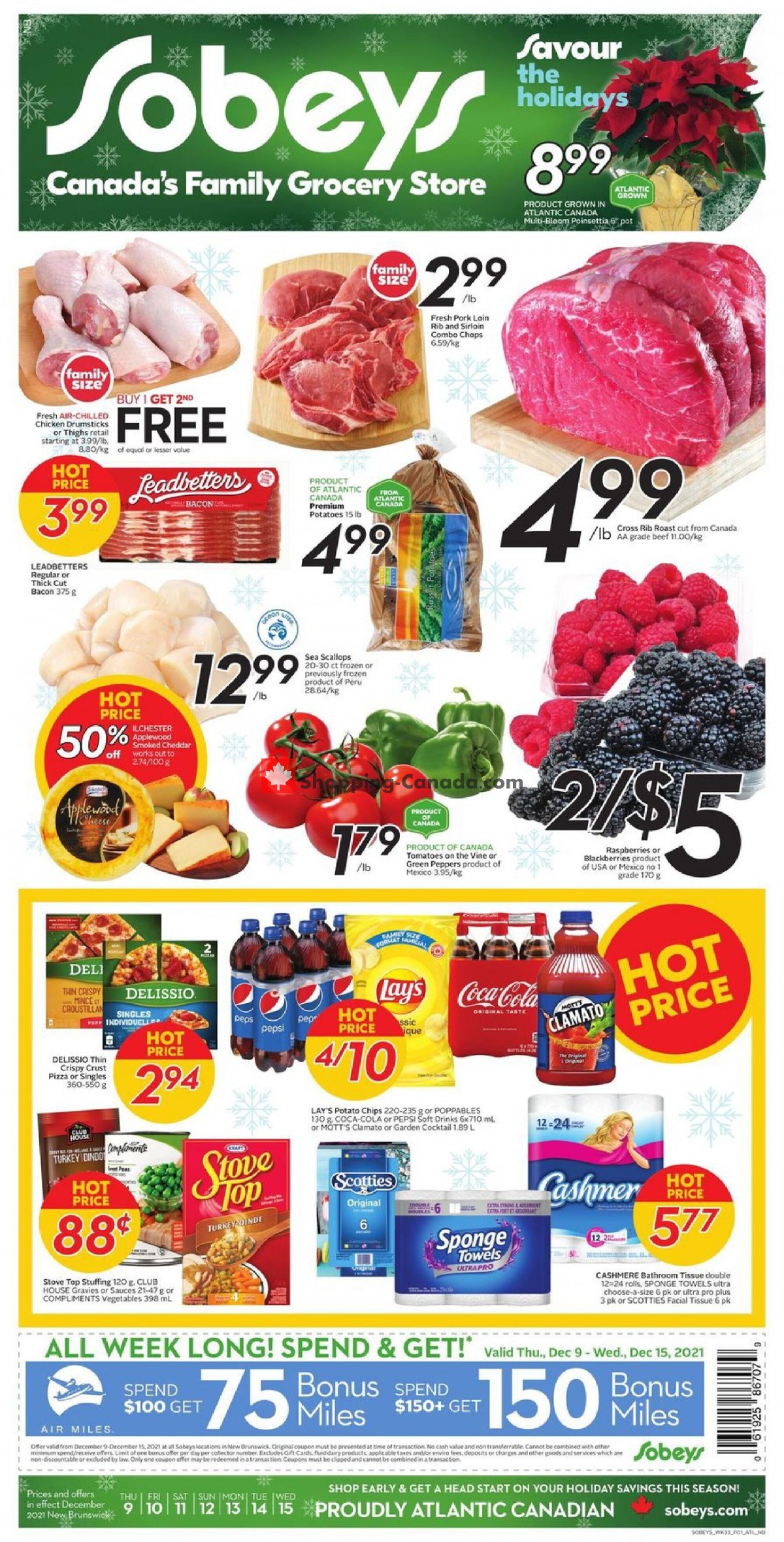 Sobeys Canada, flyer (Special Offer Atlantic) December 9