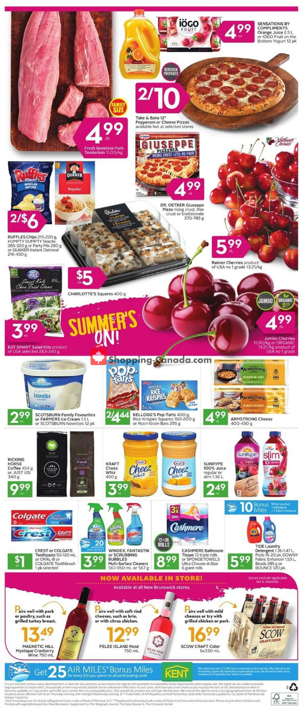 Sobeys flyer from Thursday July 11, 2019 to Wednesday July 17, 2019 - page 12