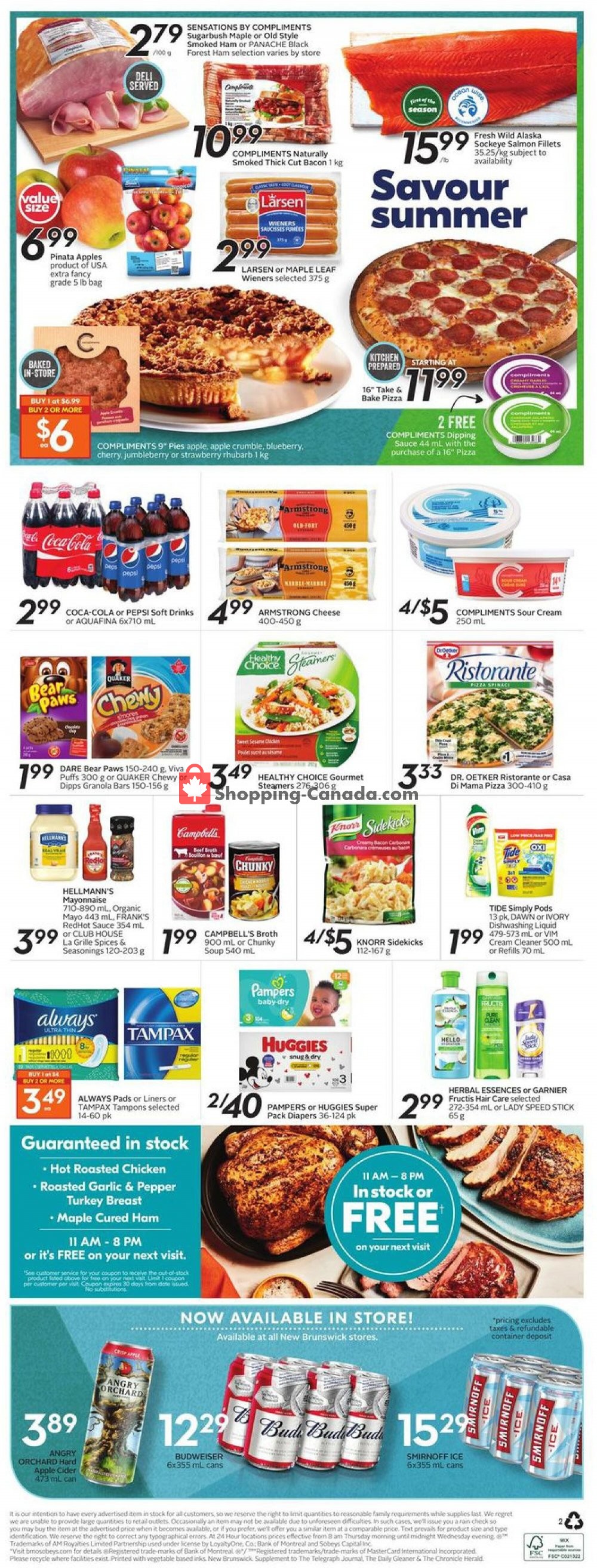 Sobeys flyer from Thursday July 2, 2020 to Wednesday July 8, 2020 - page 15