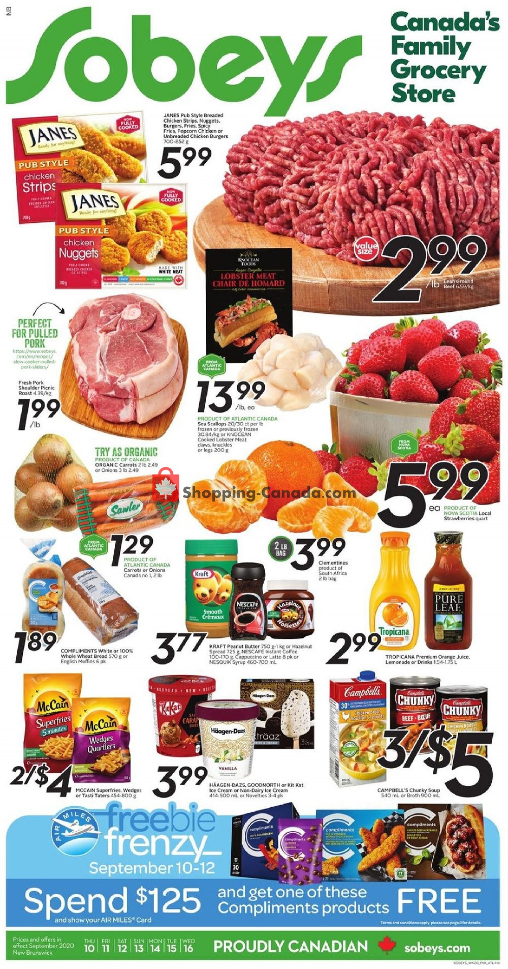 Sobeys Canada, flyer (Special Offer Atlantic) September 10