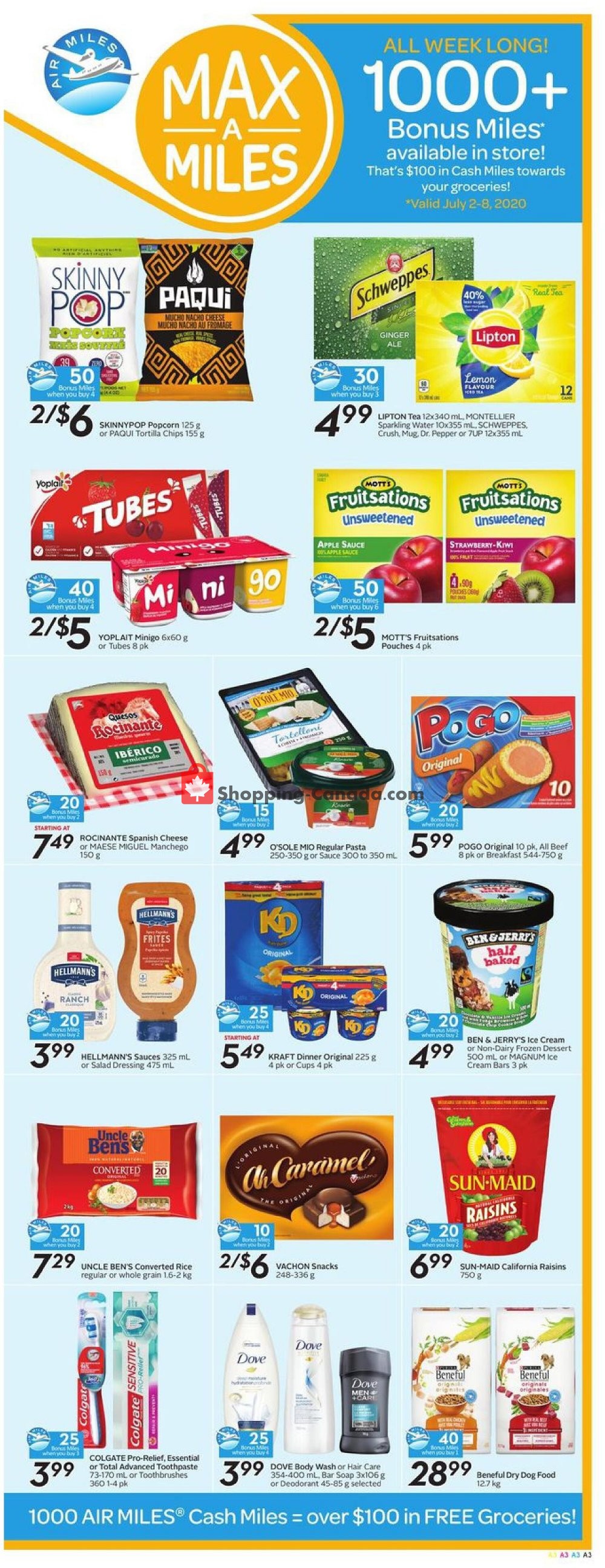 Sobeys flyer from Thursday July 2, 2020 to Wednesday July 8, 2020 - page 7