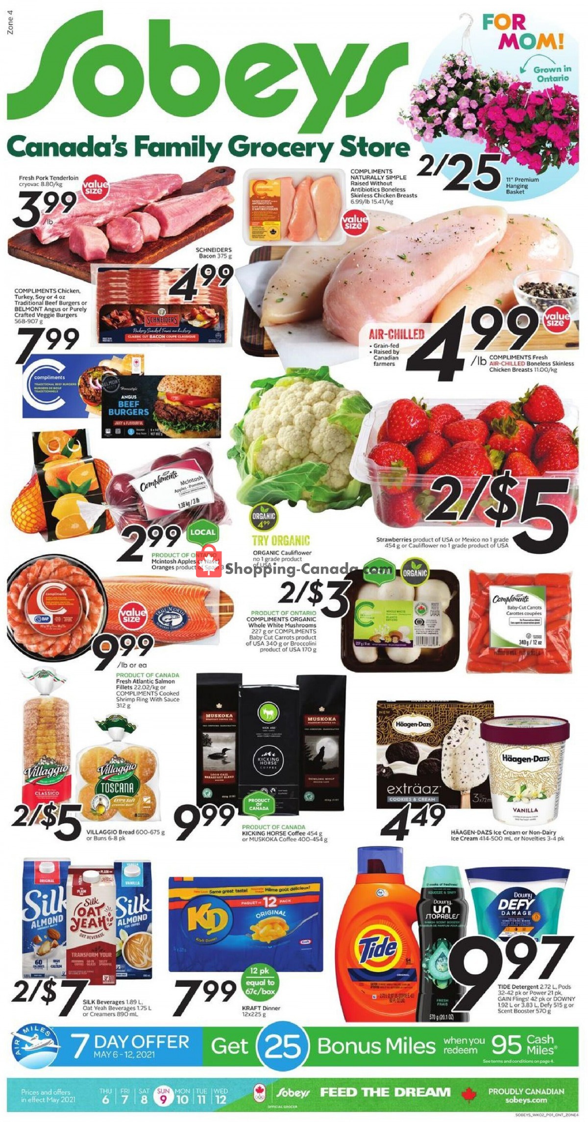 Sobeys flyer from Thursday May 6, 2021 to Wednesday May 12, 2021 - page 1