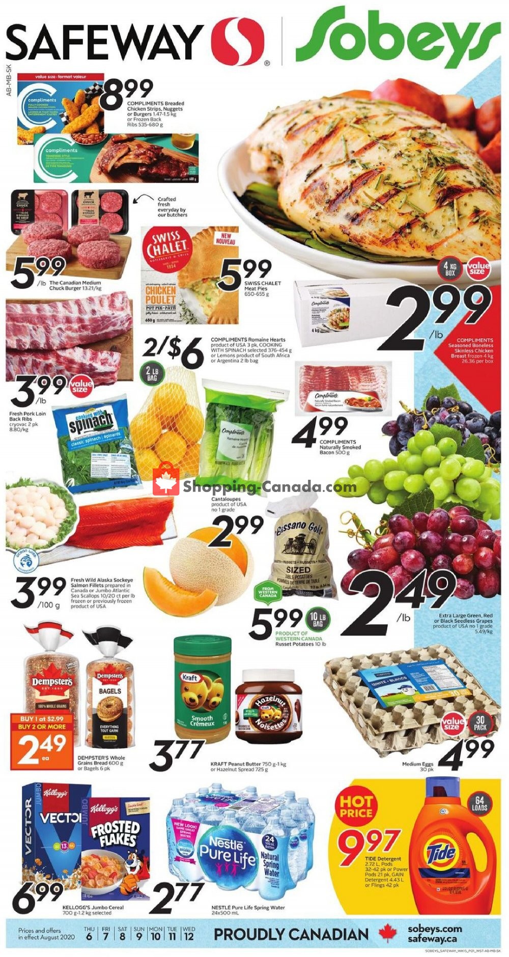 Sobeys Canada, flyer (Special Offer West) August 6 August 12
