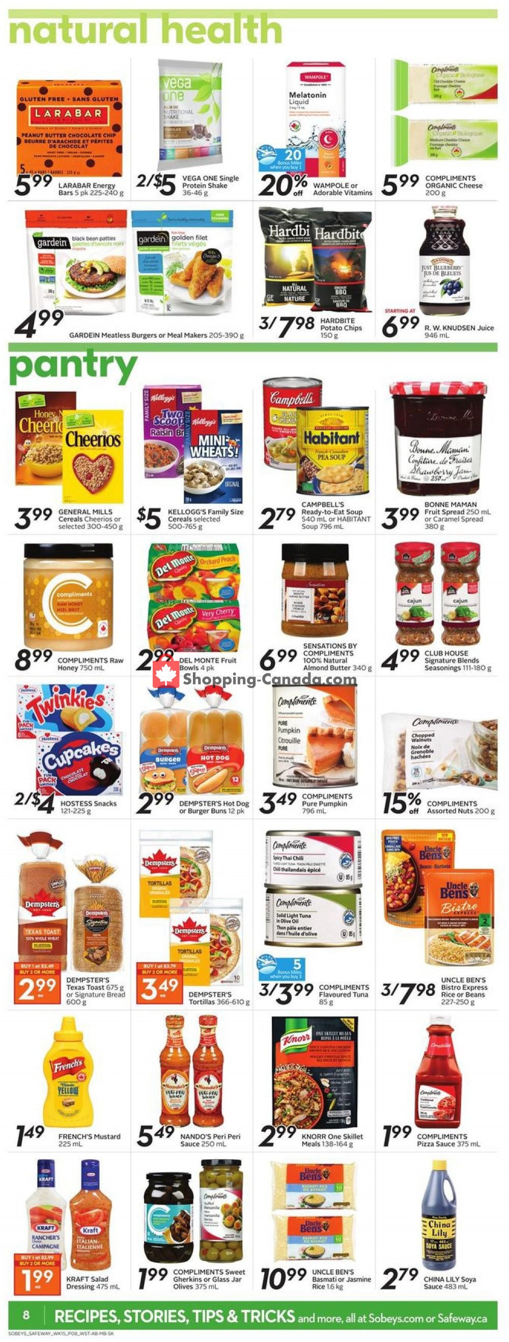 Sobeys flyer from Thursday August 6, 2020 to Wednesday August 12, 2020 - page 15