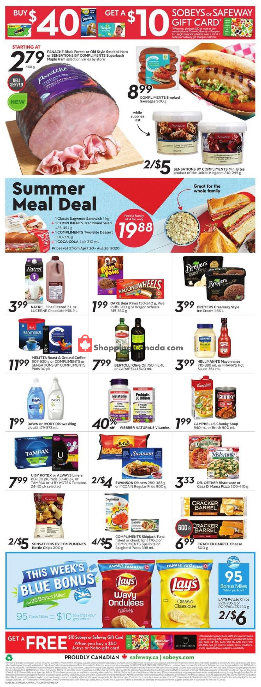 Sobeys flyer from Thursday August 6, 2020 to Wednesday August 12, 2020 - page 19