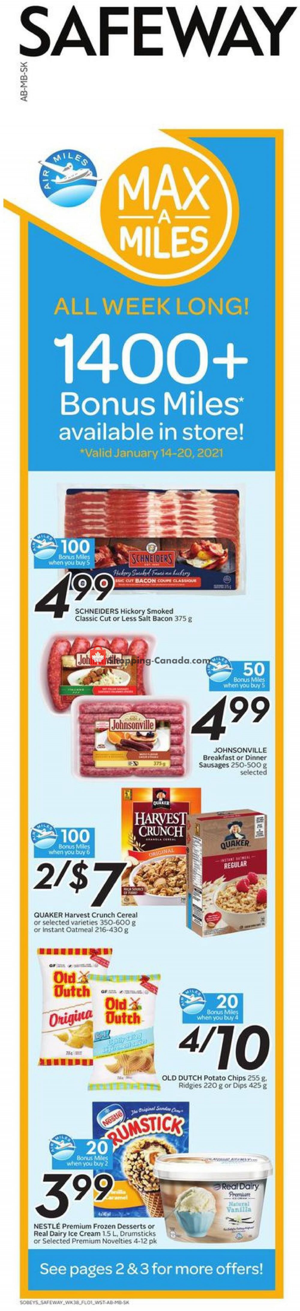 Sobeys flyer from Thursday January 14, 2021 to Wednesday January 20, 2021 - page 2