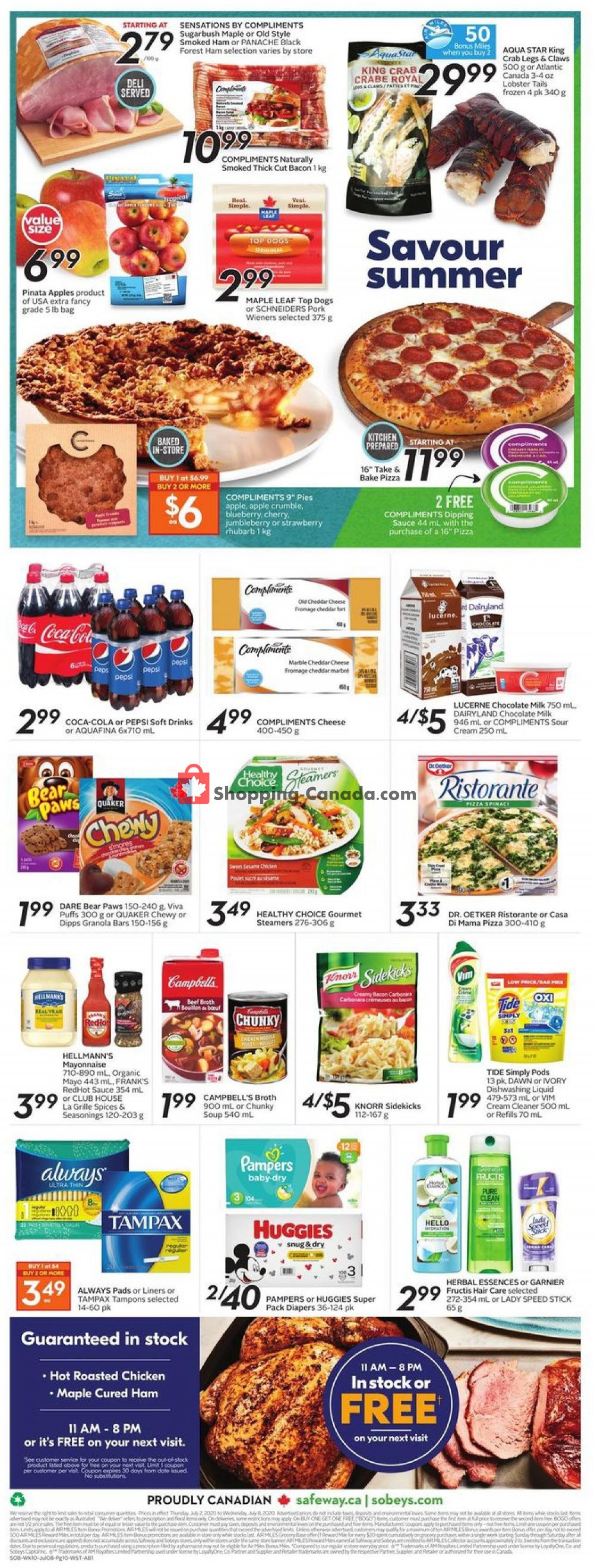 Sobeys flyer from Thursday July 2, 2020 to Wednesday July 8, 2020 - page 15