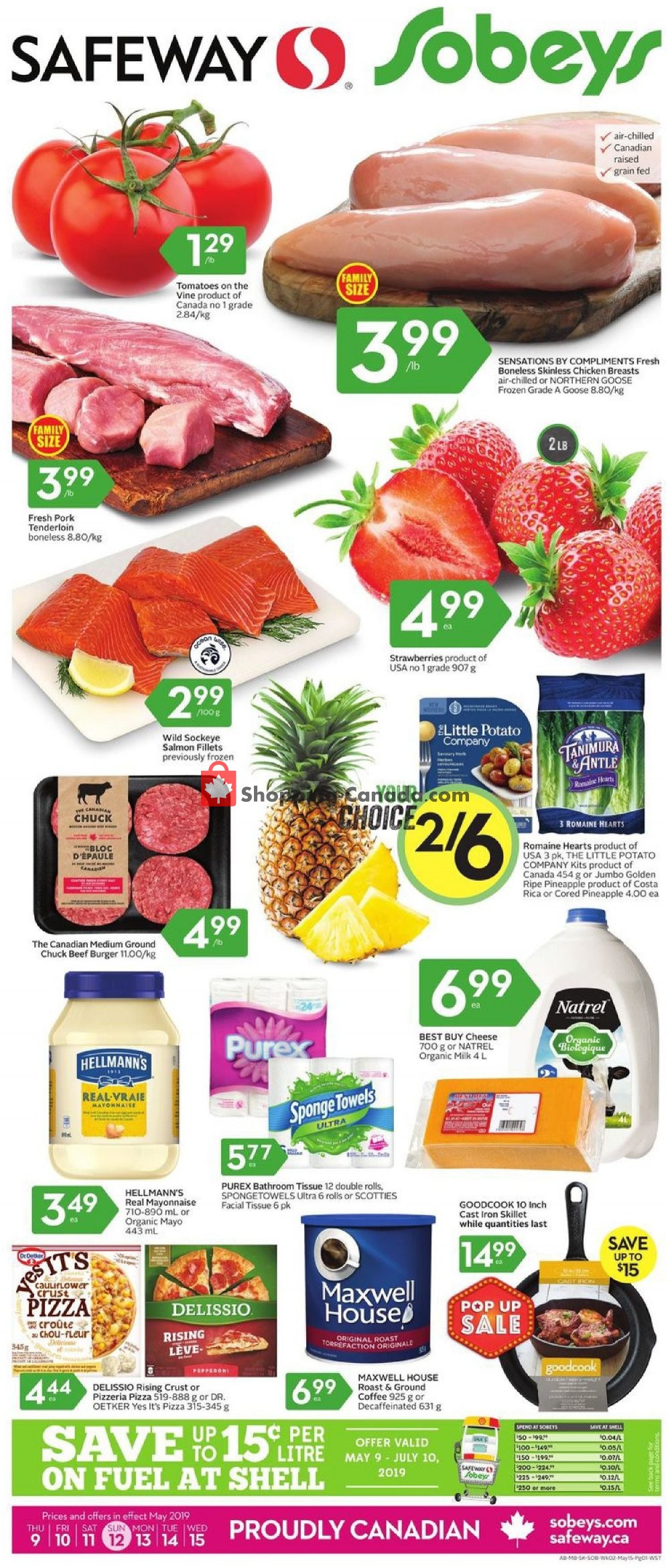 Sobeys flyer from Thursday May 9, 2019 to Wednesday May 15, 2019 - page 1