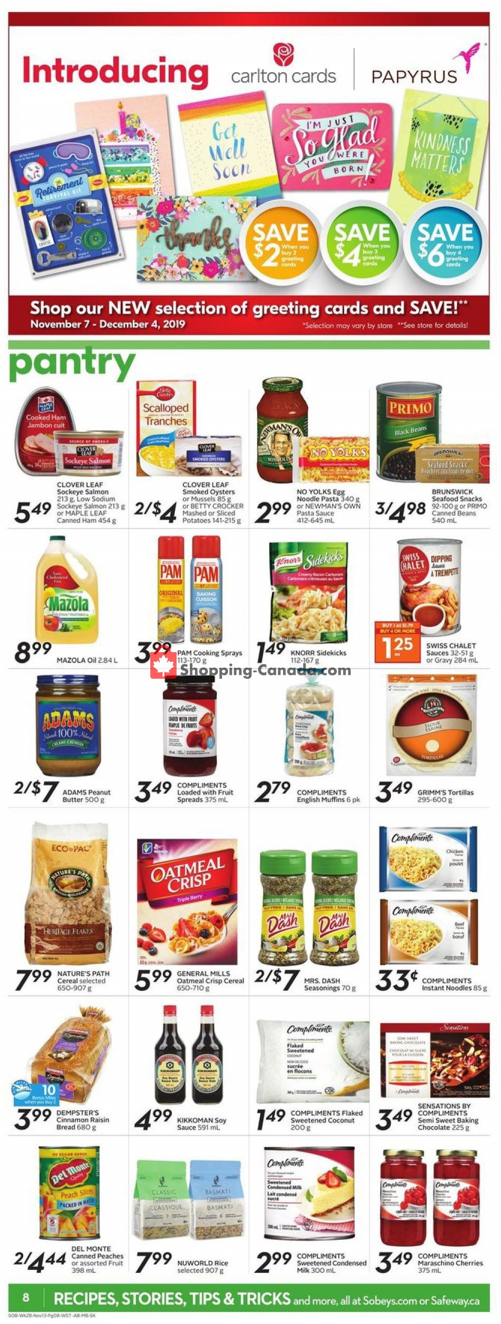 Sobeys flyer from Thursday November 7, 2019 to Wednesday November 13, 2019 - page 10