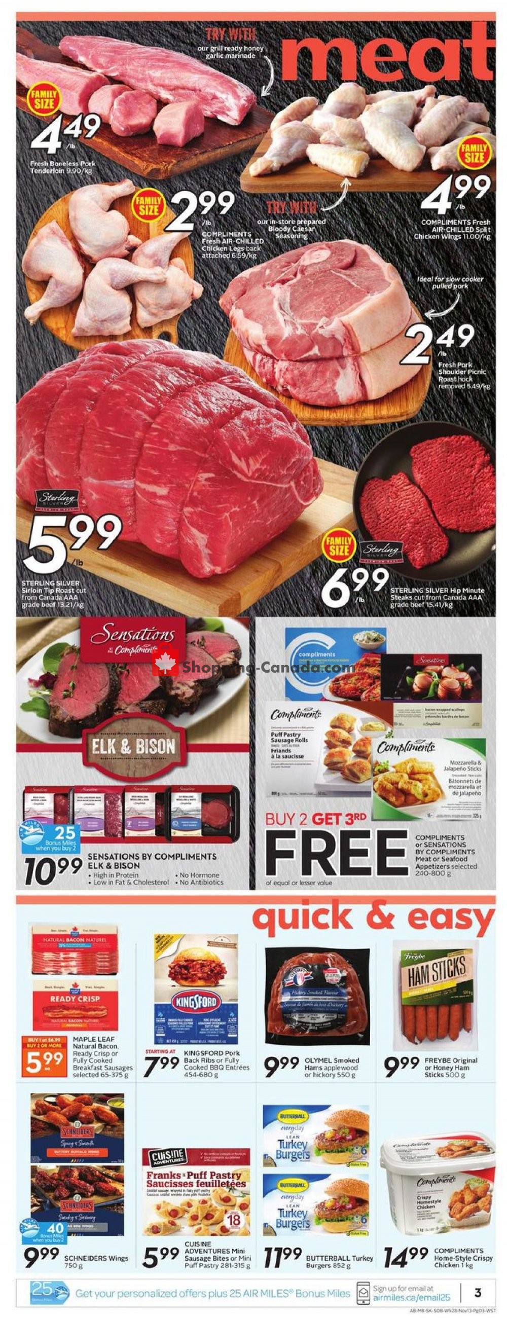 Sobeys flyer from Thursday November 7, 2019 to Wednesday November 13, 2019 - page 3