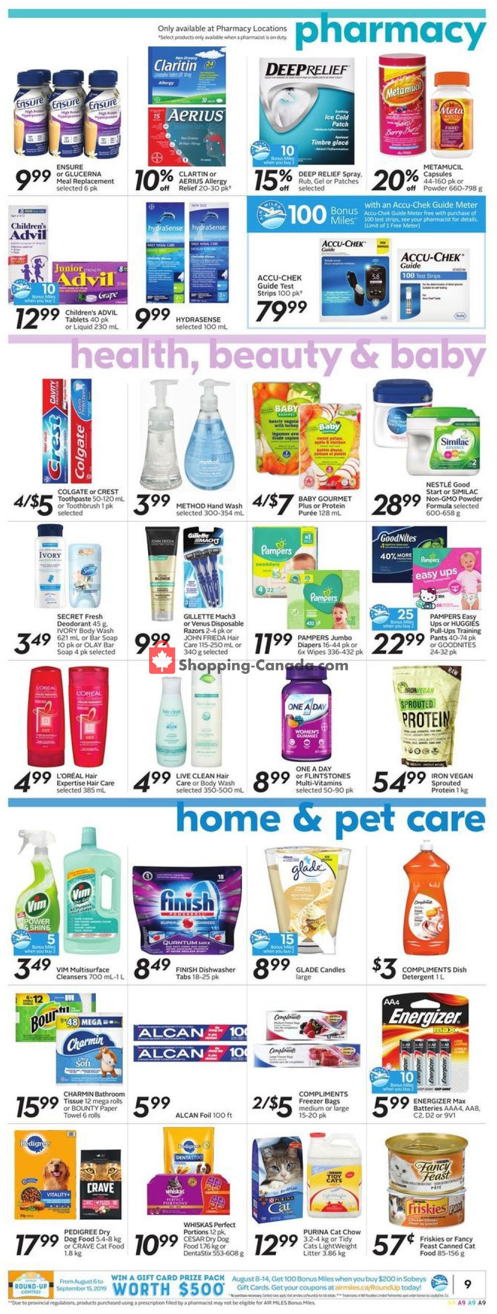 Sobeys flyer from Thursday August 8, 2019 to Wednesday August 14, 2019 - page 12